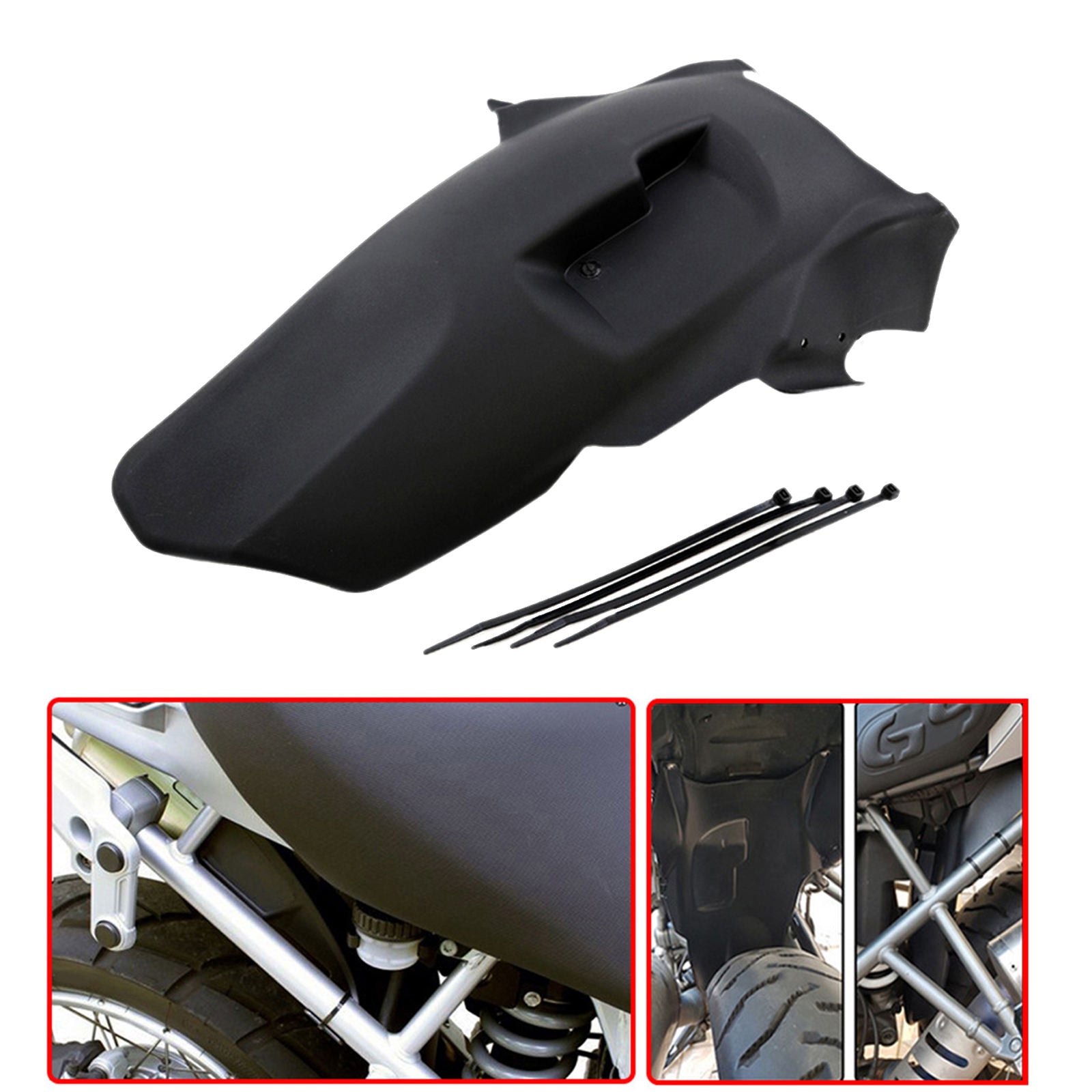 Black Motorcycle Rear Fender Cover for BMW R1200GS 2008-2012 Accessories