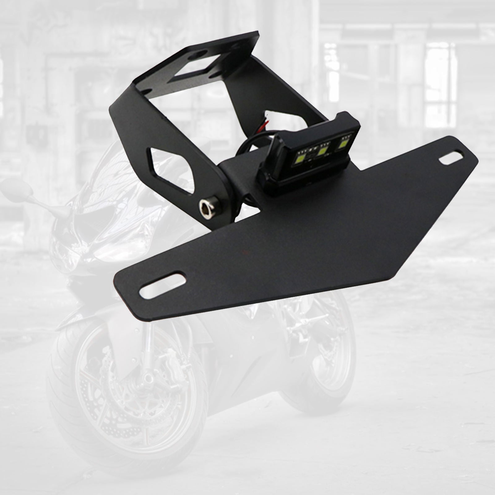 License Plate Holder Bracket w/Lights for Kawasaki NINJA400 18-19 Parts Acc
