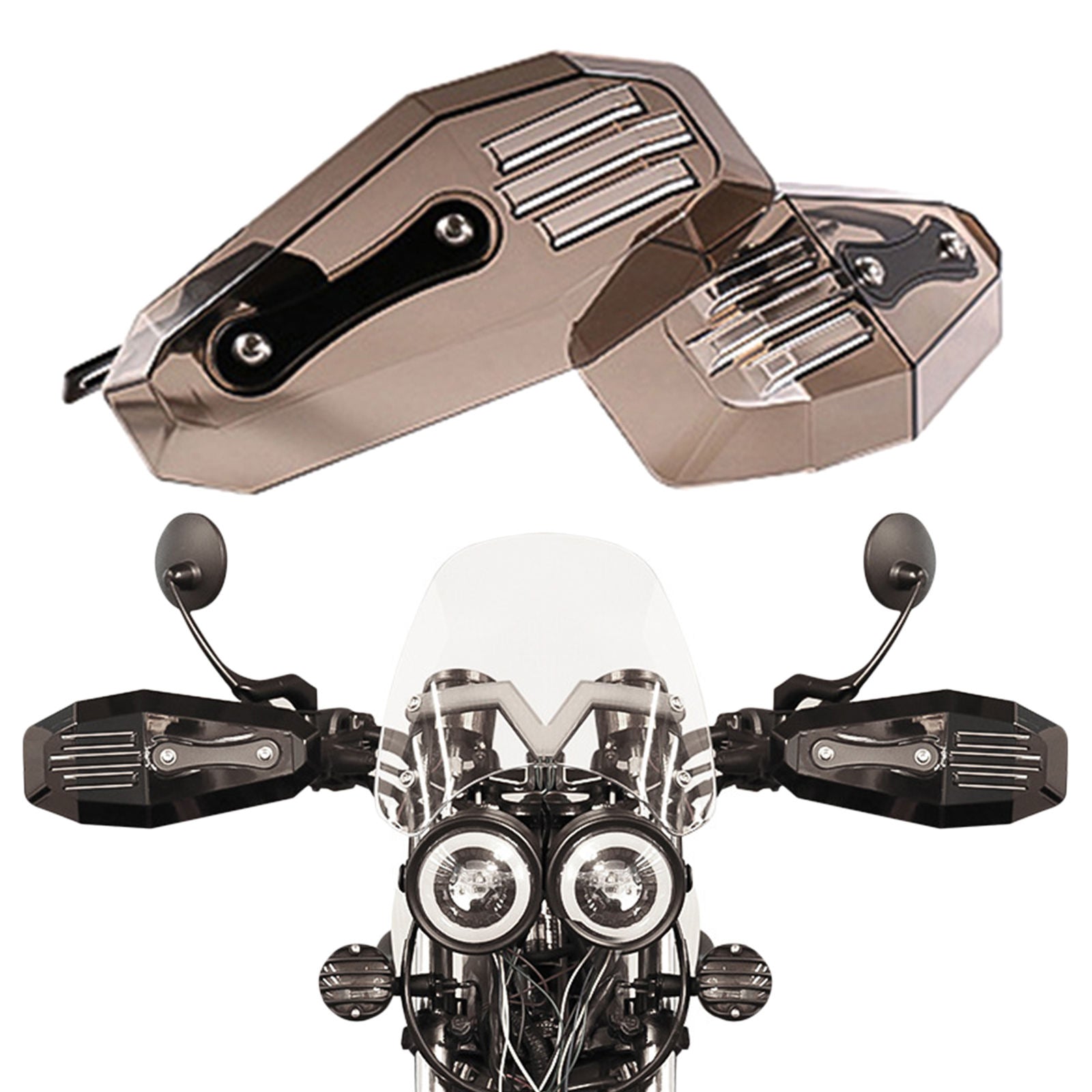 Universal Handguards for Most ATV Motorbike Scooters Electric Cars Smoked