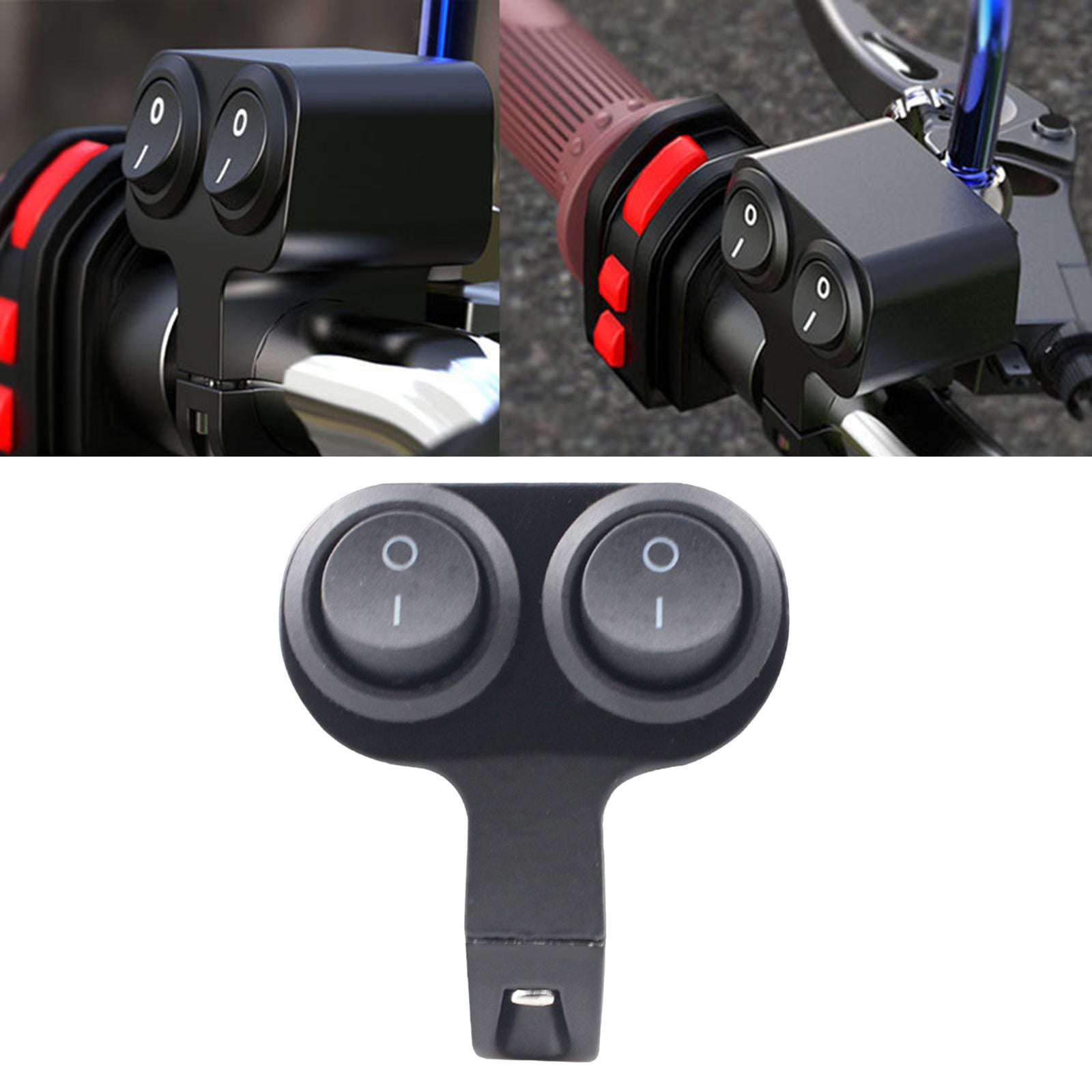 22mm Handlebar Control Switch Dual Button ControlPush turn signal Button