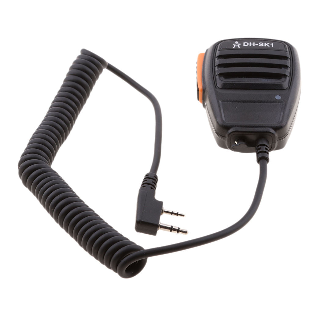 2 Pin Speaker Mic for   Dual Band 2-Way Radio Walkie Talkie