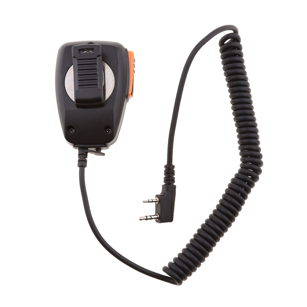 2 Pin Speaker Mic for   Dual Band 2-Way Radio Walkie Talkie