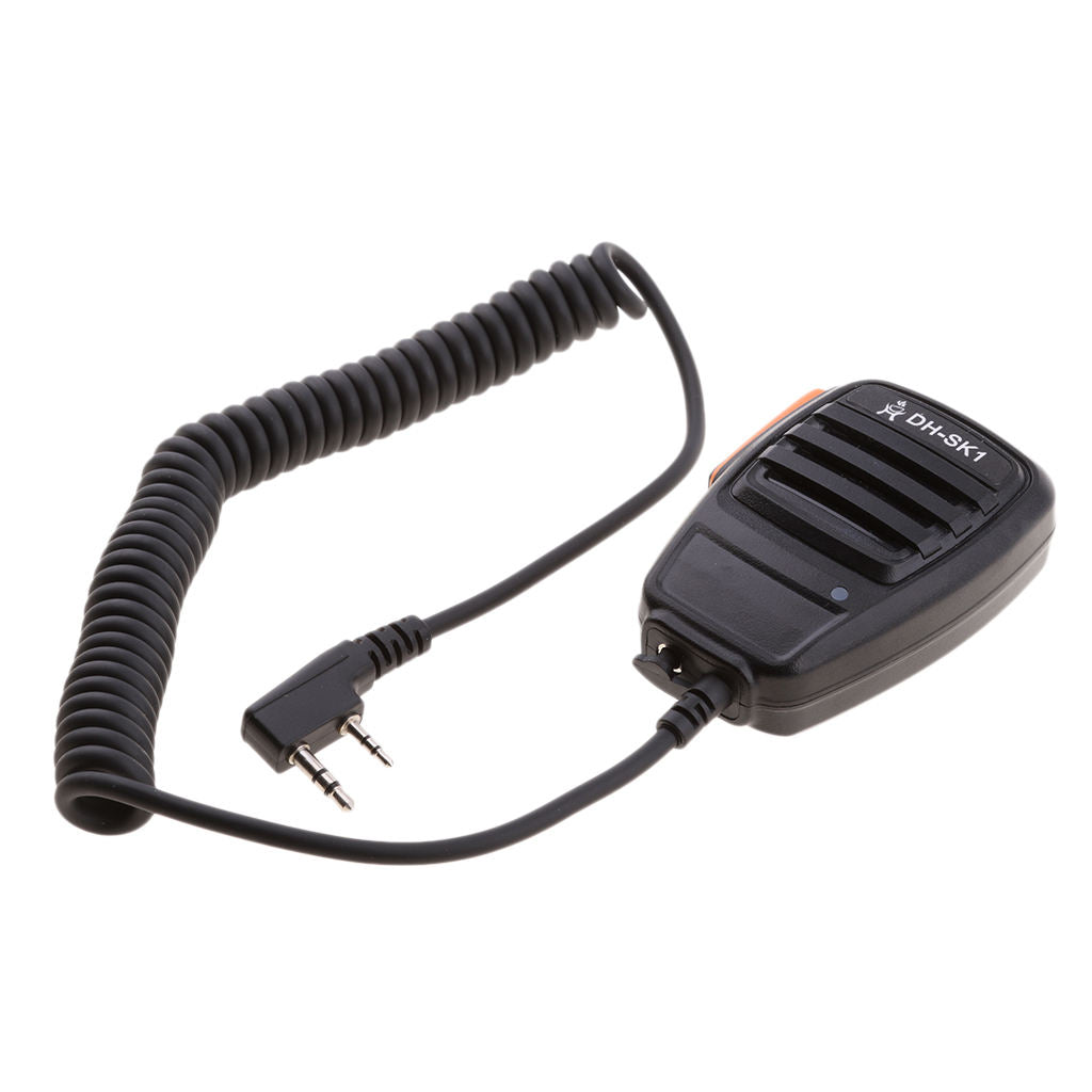 2 Pin Speaker Mic for   Dual Band 2-Way Radio Walkie Talkie