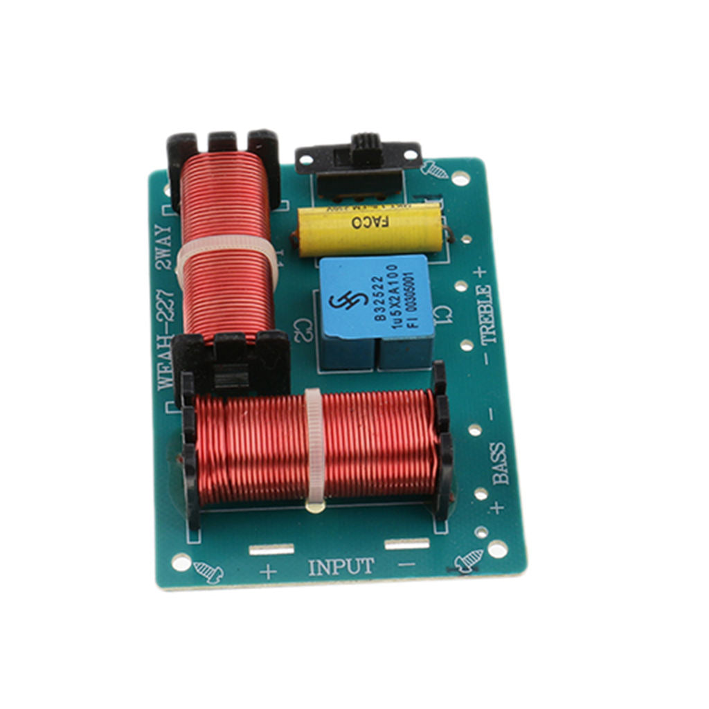 2 Way Audio Speaker Crossover Filter Treble Bass Frequency