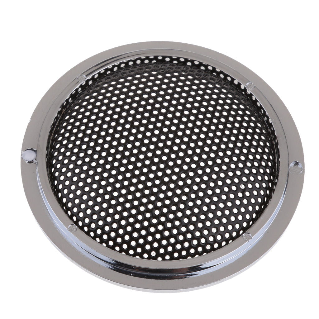 1PCS 1 "Black Speaker Decorative Circle Grill Cover Protective Film