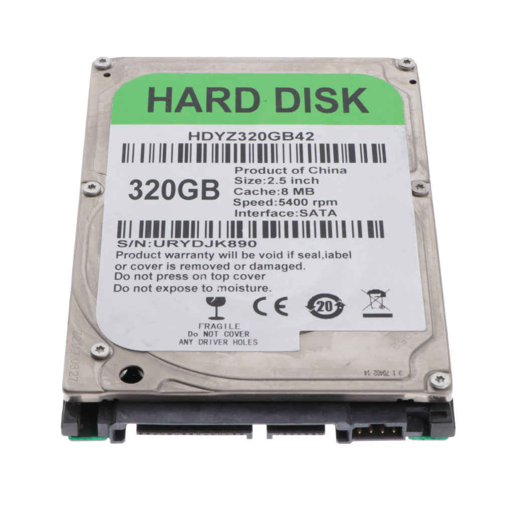 320GB Laptop 2.5" SATA2 Hard Drive Internal HDD 5400RPM for Desktop Notebook