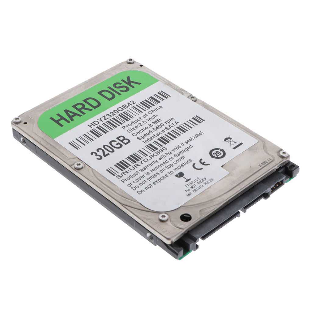 320GB Laptop 2.5" SATA2 Hard Drive Internal HDD 5400RPM for Desktop Notebook