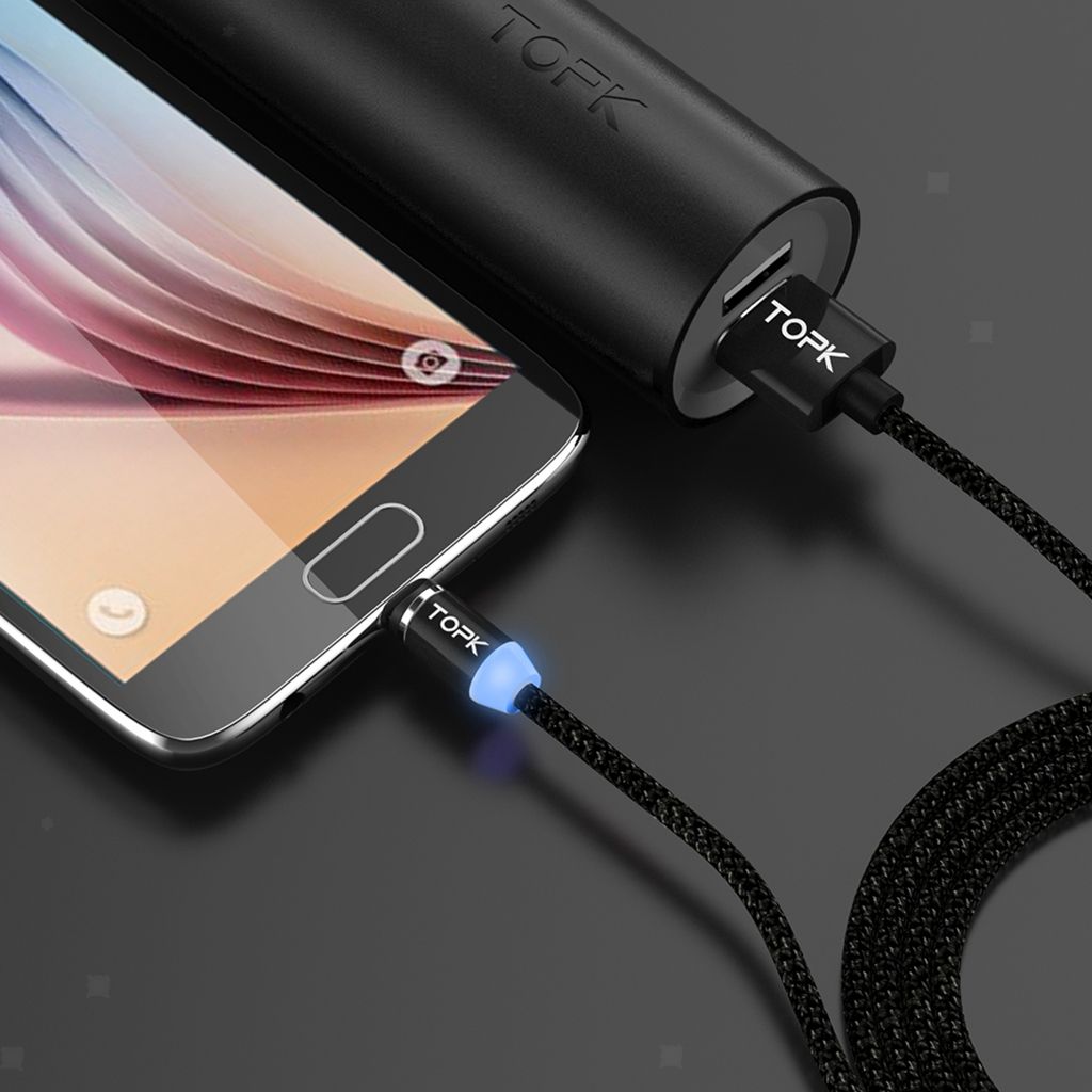 2 Meters 360Â° Round  Charger Adapter FastCharging Cable for Android