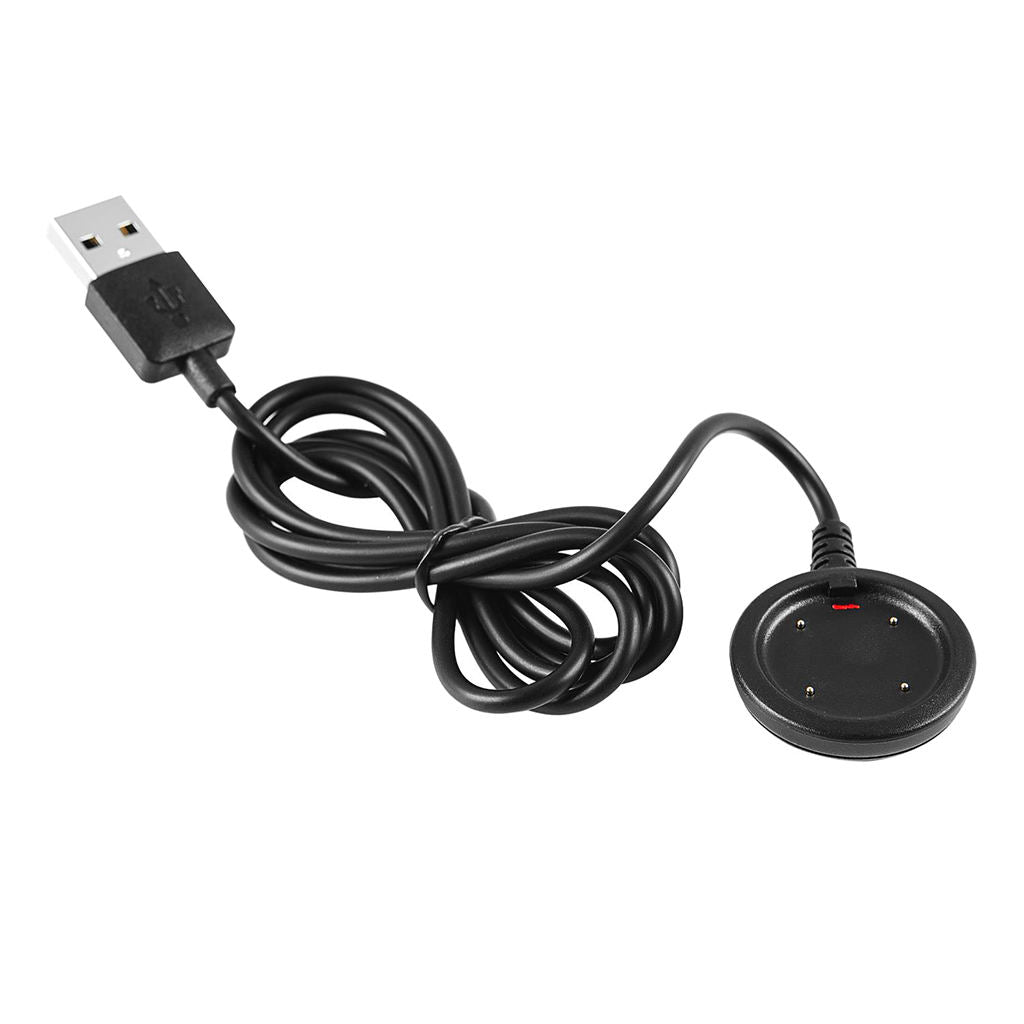 Black USB charging cable 1m Charger stand holder for Polar GRIT