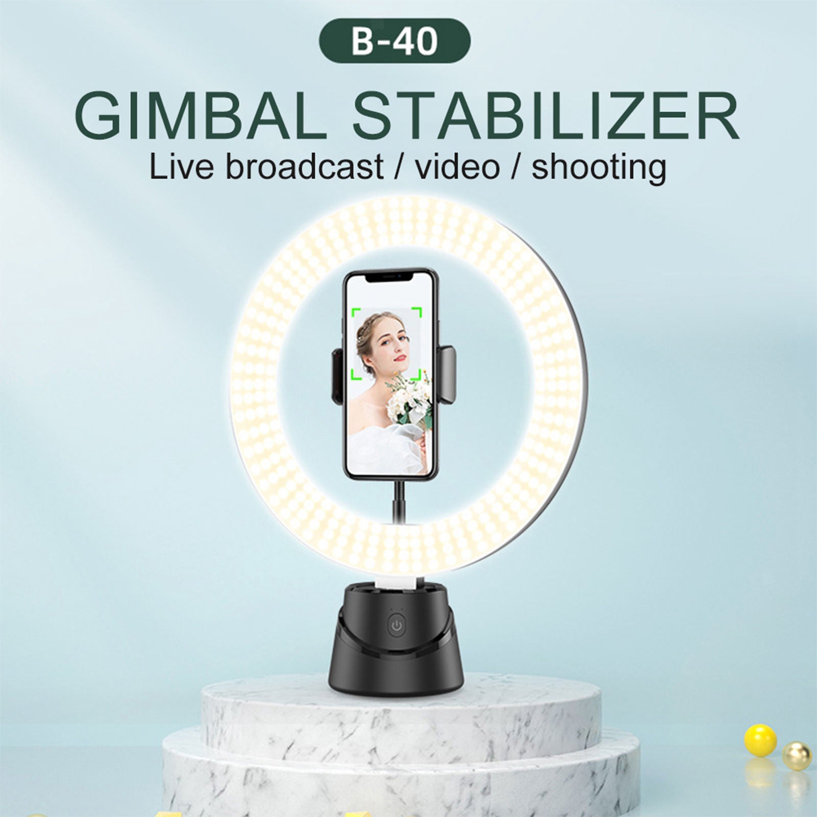 Intelligent Phone Gimbal Stabilizer Auto Face Tracking Holder Live Broadcast