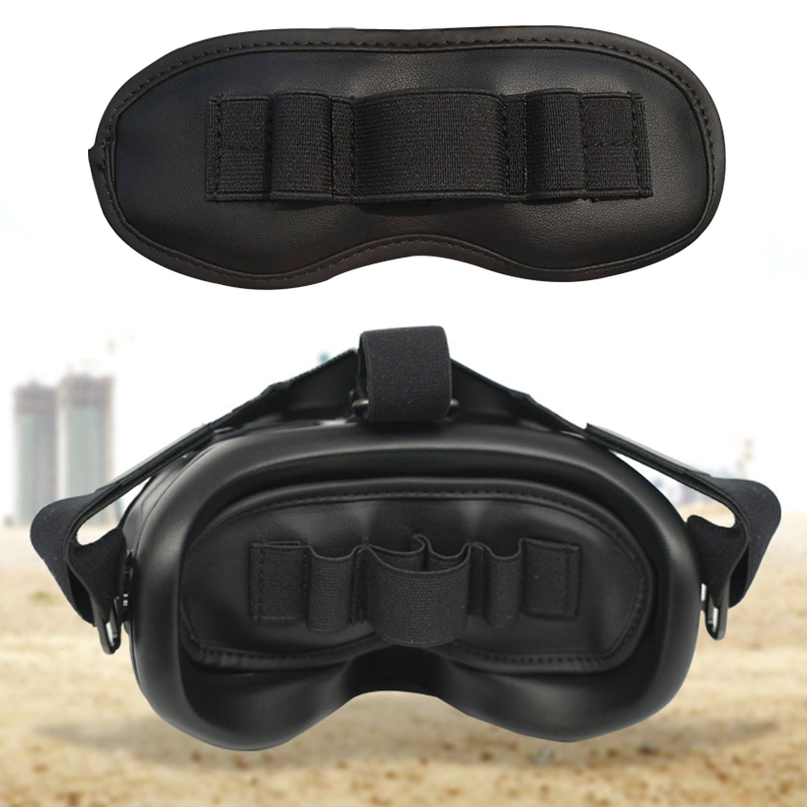3-in-1 DustProof Lens Protector Storage Cover Holder for DJI FPV Black