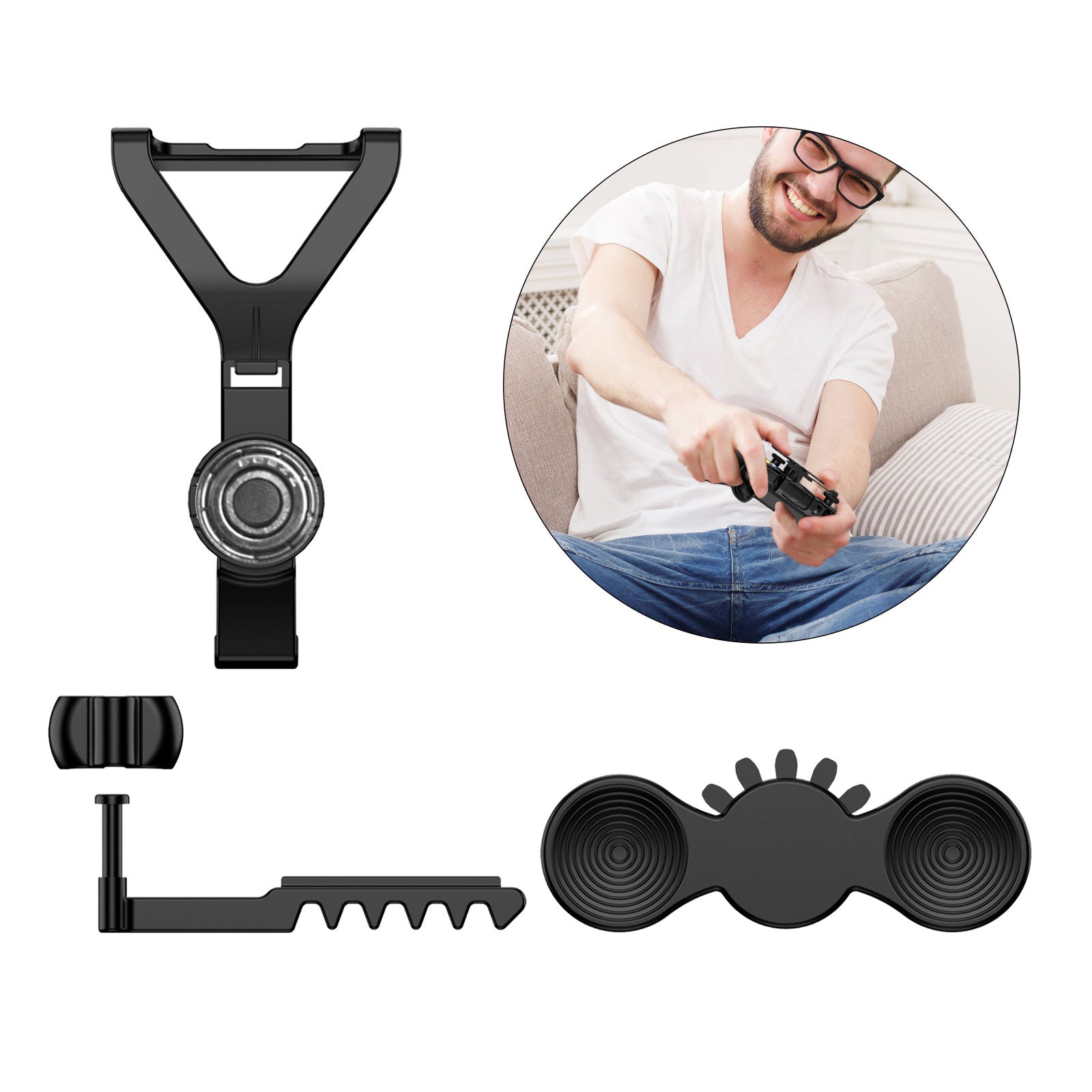 Steering Wheel Assist Handle Add-on Gamepad Tools for Racing Games Assemble