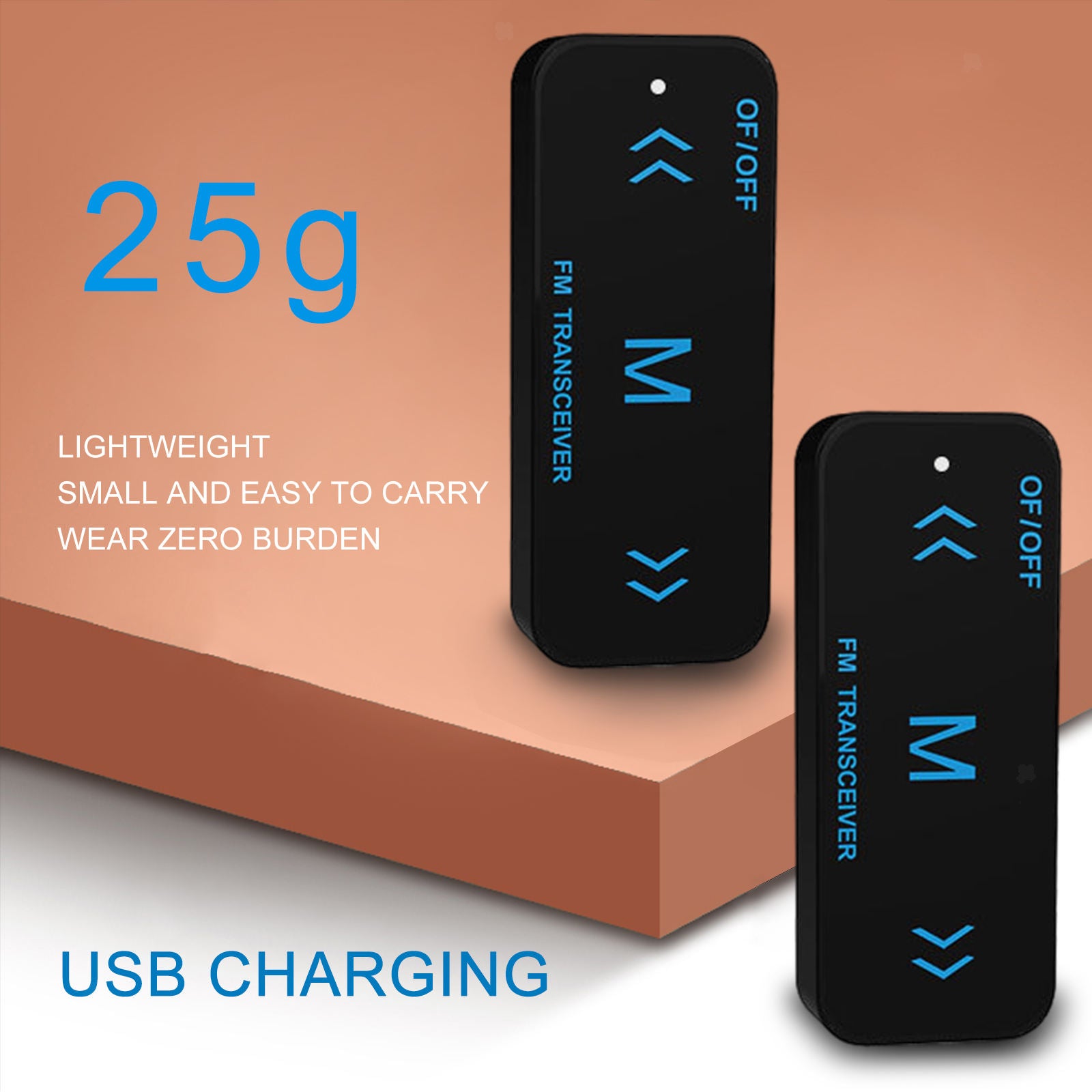 USB Charging Walkie Talkie Long Range Radios Interphone with Earpiece