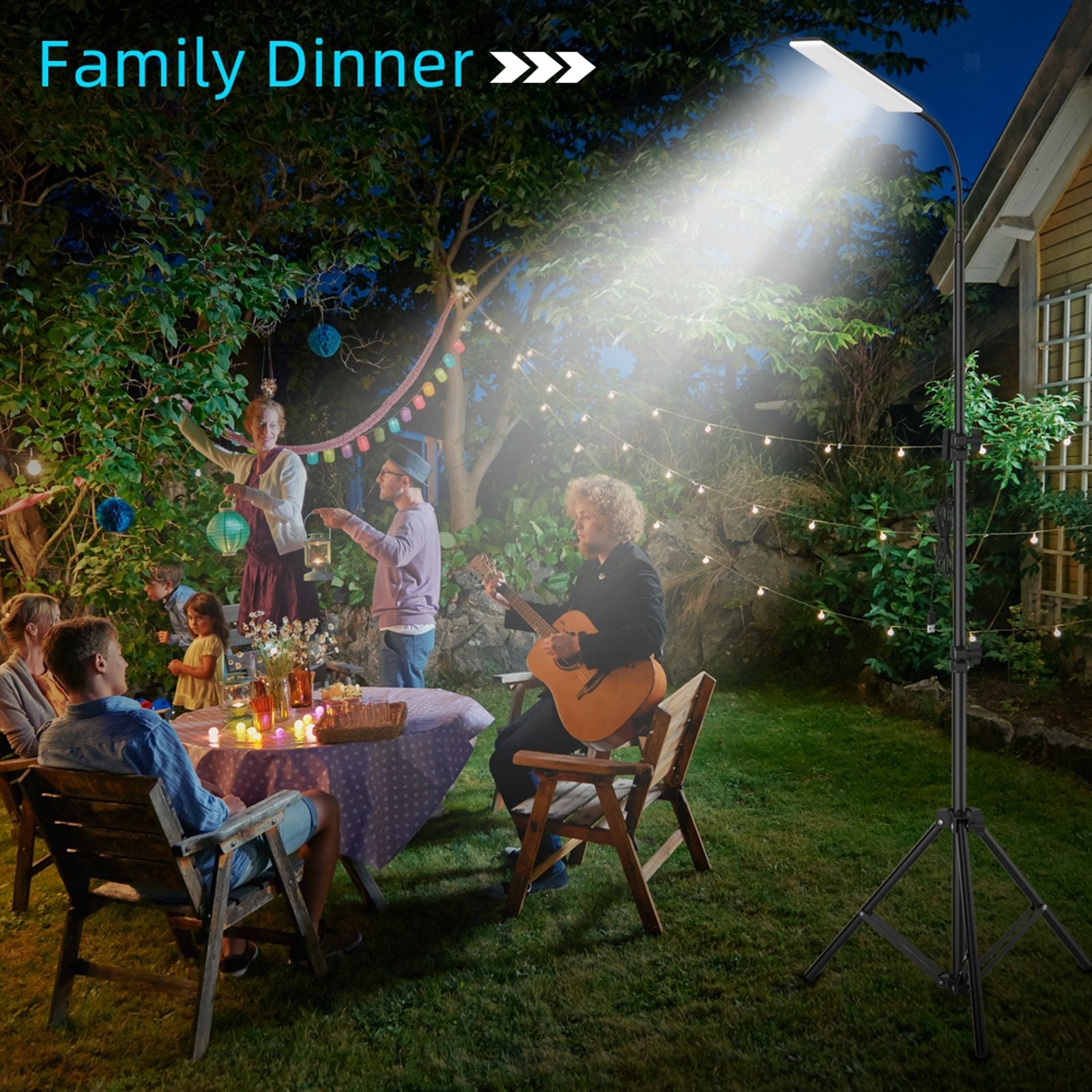 Camping 84 LED Lights USB Rechargeable for Patio Outdoor Indoor Garage