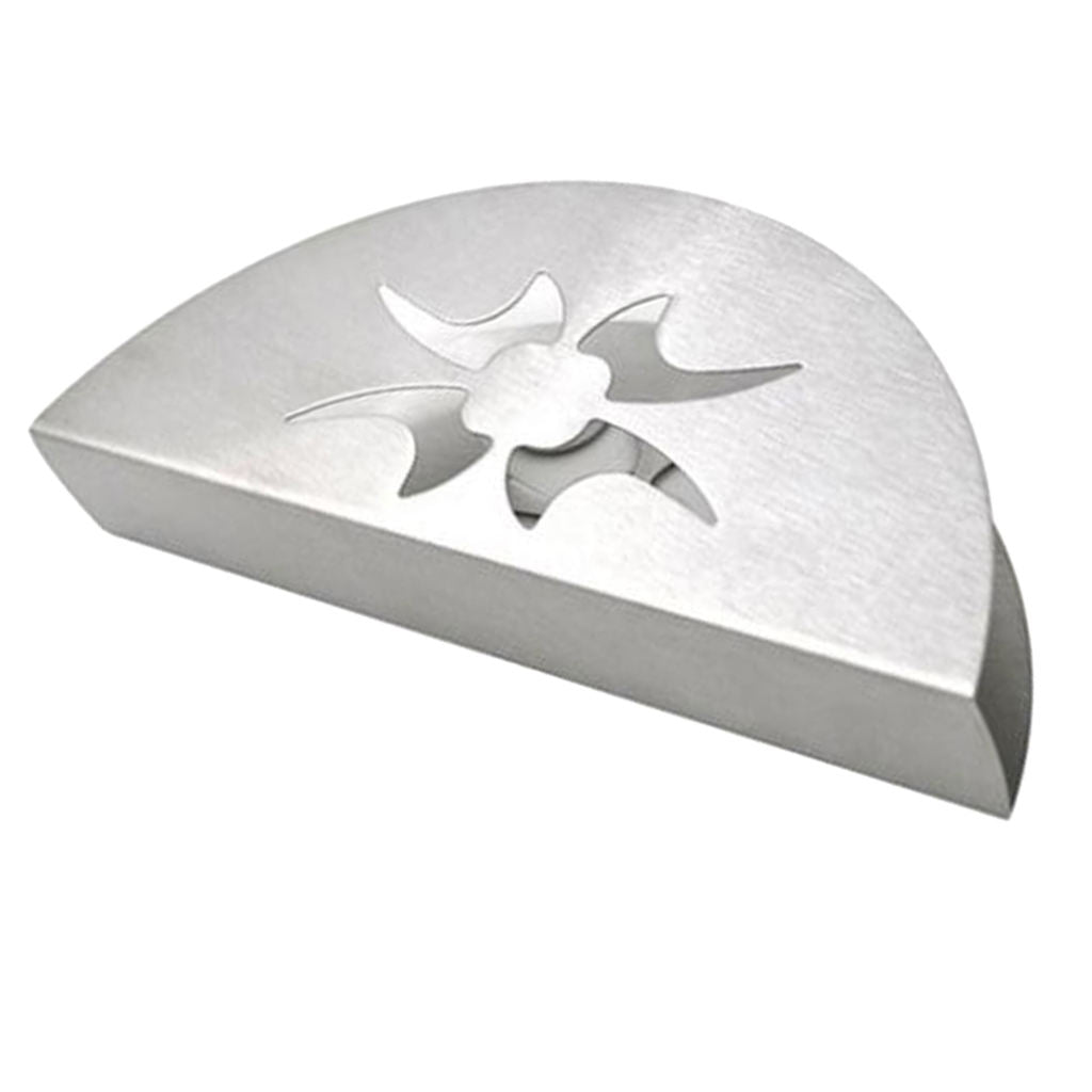 Simple Stainless Steel Fan shape Table Tissue Serviette Napkin Paper Holder