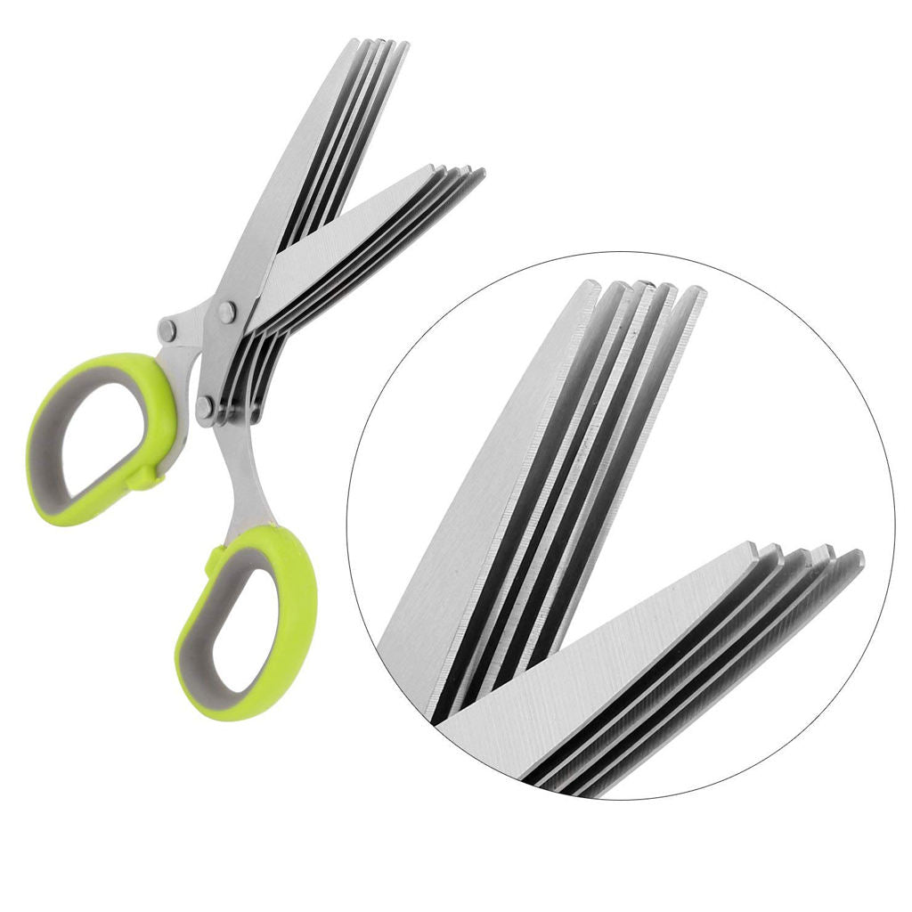 Heavy Duty 5 Tiers Kitchen Cooking Scissor Stainless Steel Vegetable Cutter