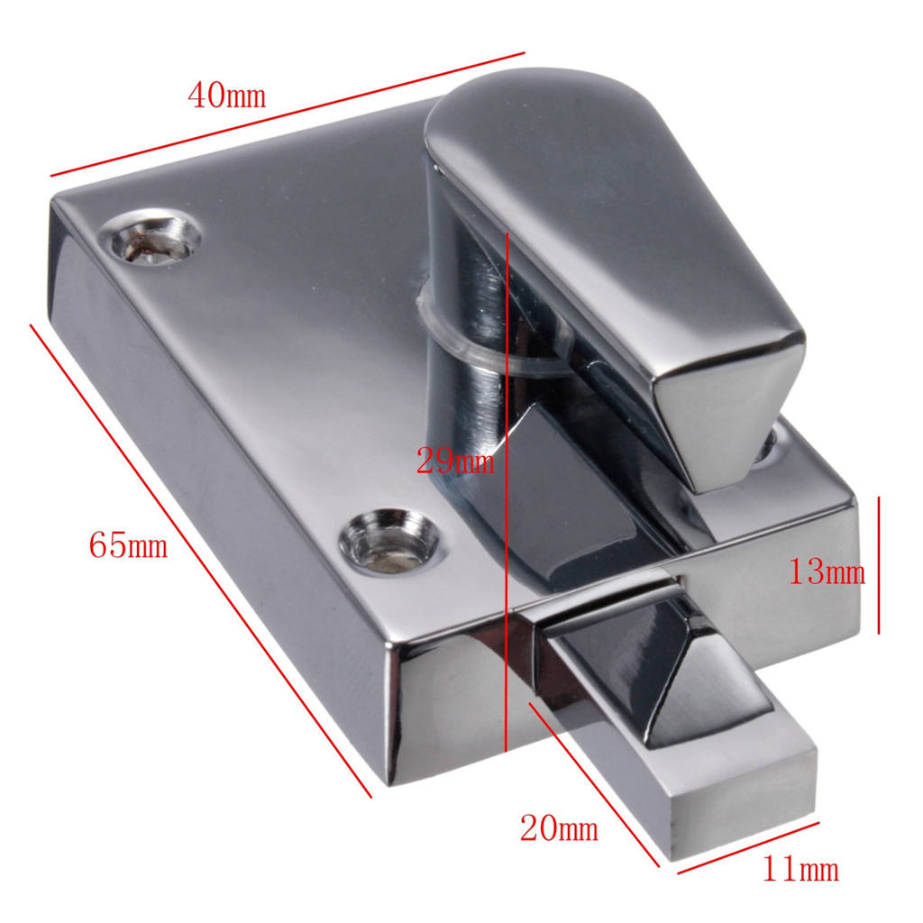 Stainless Bathroom Toilet Privacy Bolt Door Lock Indicator Vacant Engaged