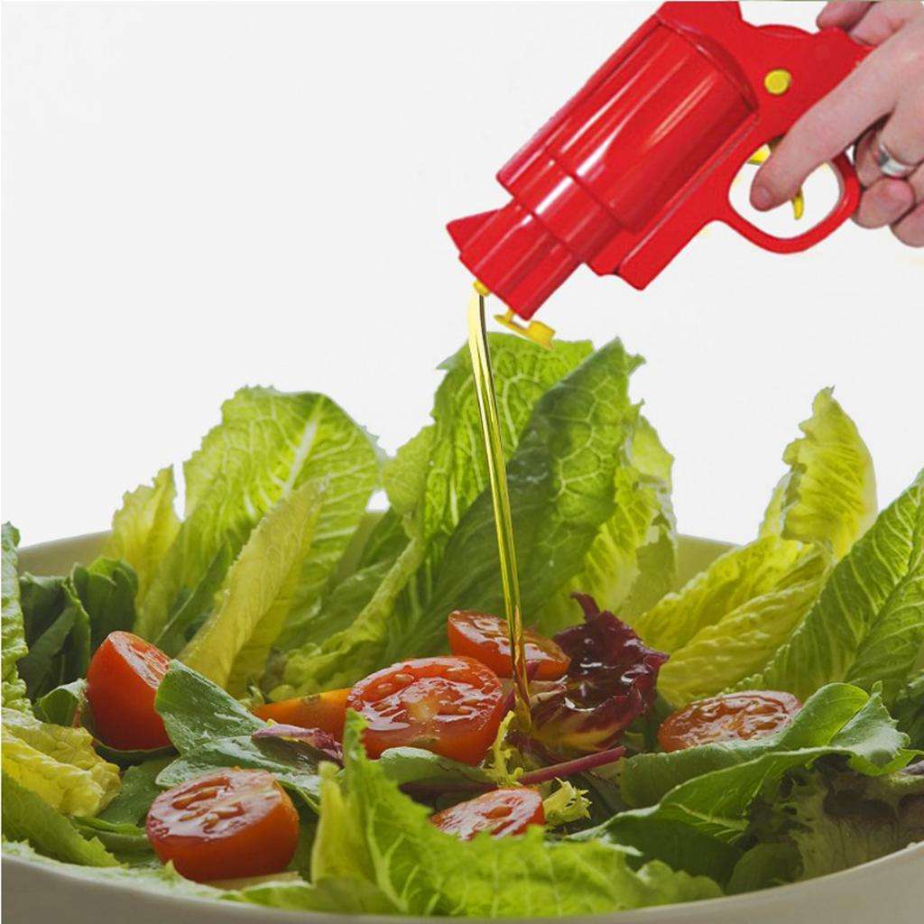 Novelty Red Condiment Dispenser Bottle Condiment Gun Condiments Container