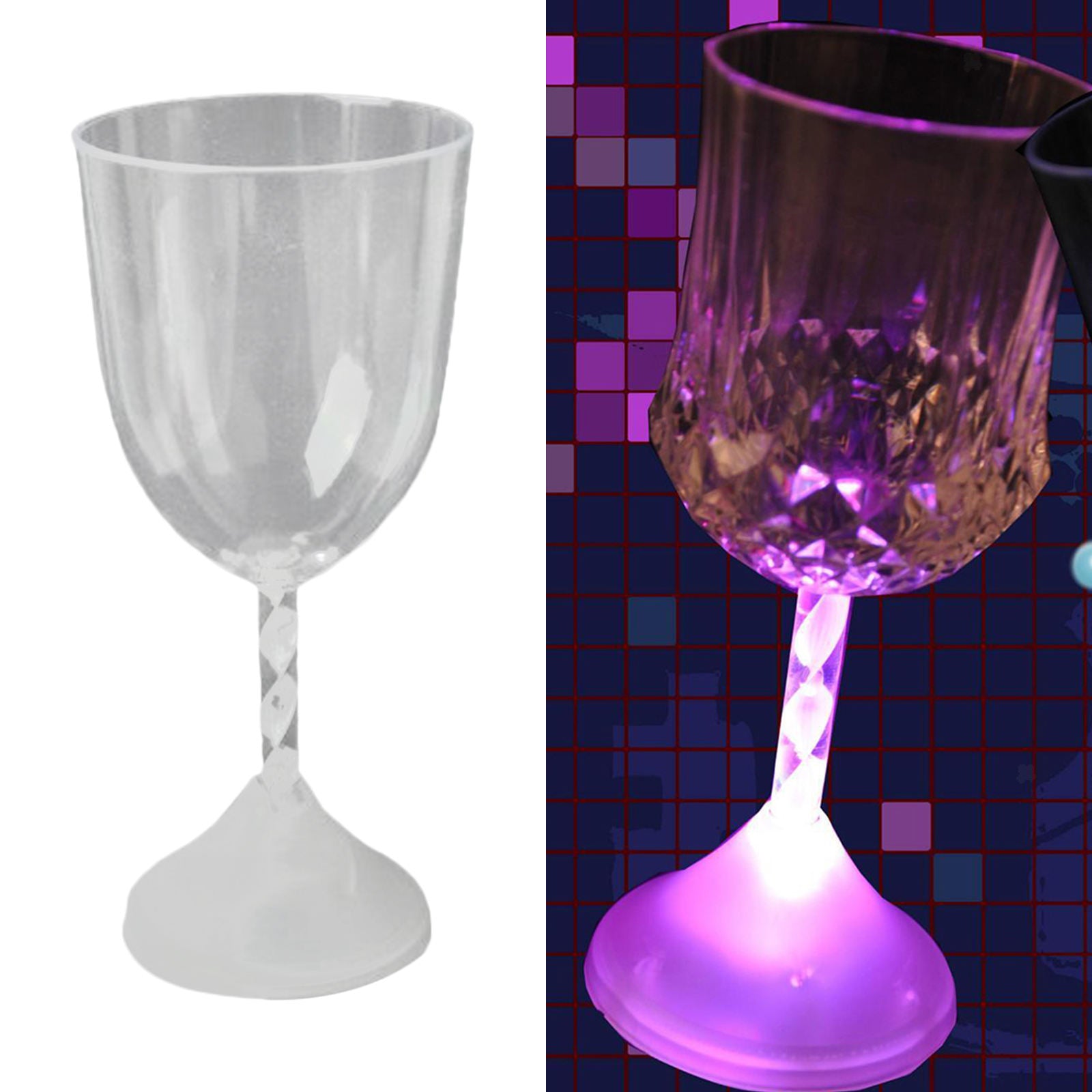 150ml LED Flashing Wine Glass Goblet Colour Changing Night Club Indoor