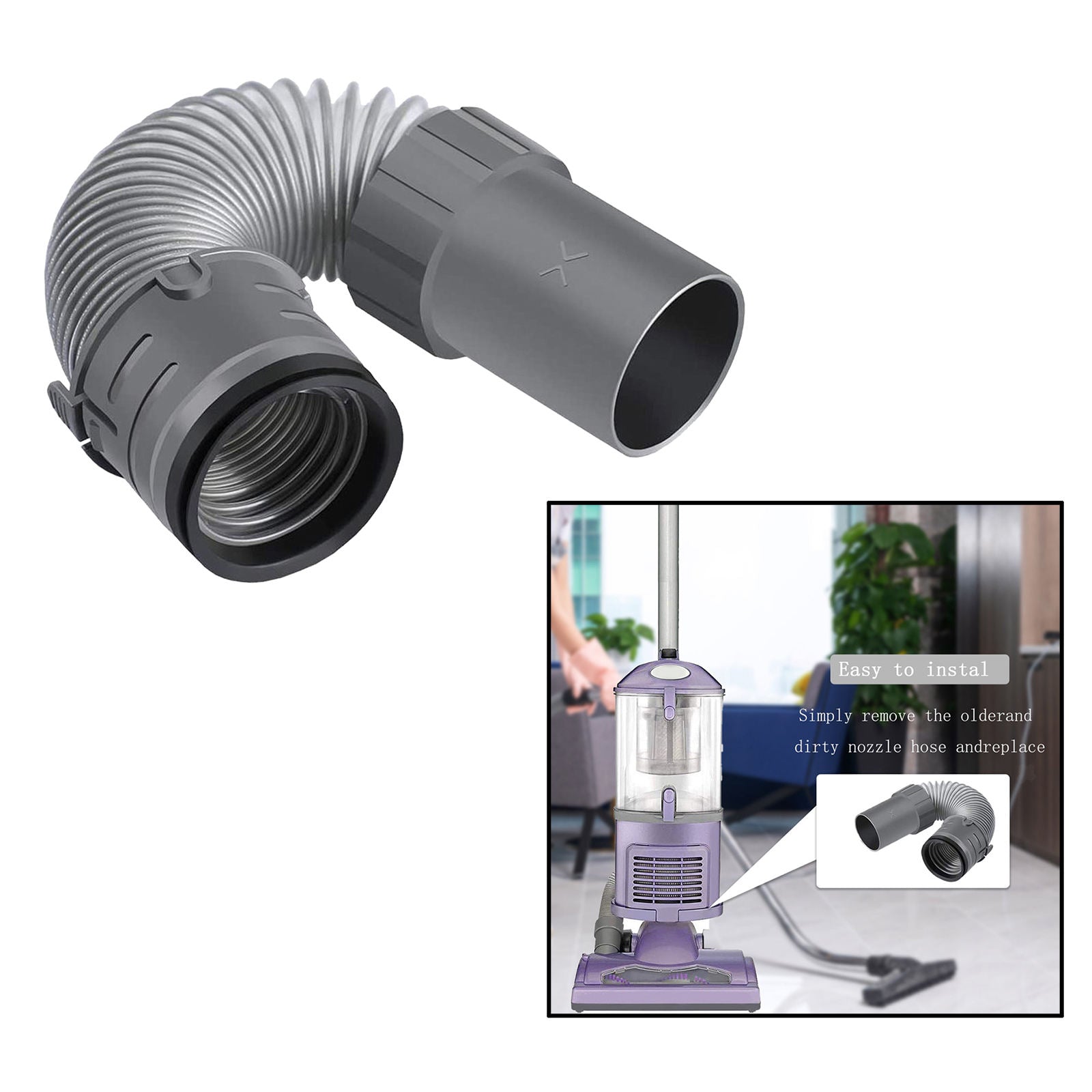 Bendable Vacuum Floor Nozzle Hose No. 193FFJ for Shark Navigator NV351 NV356