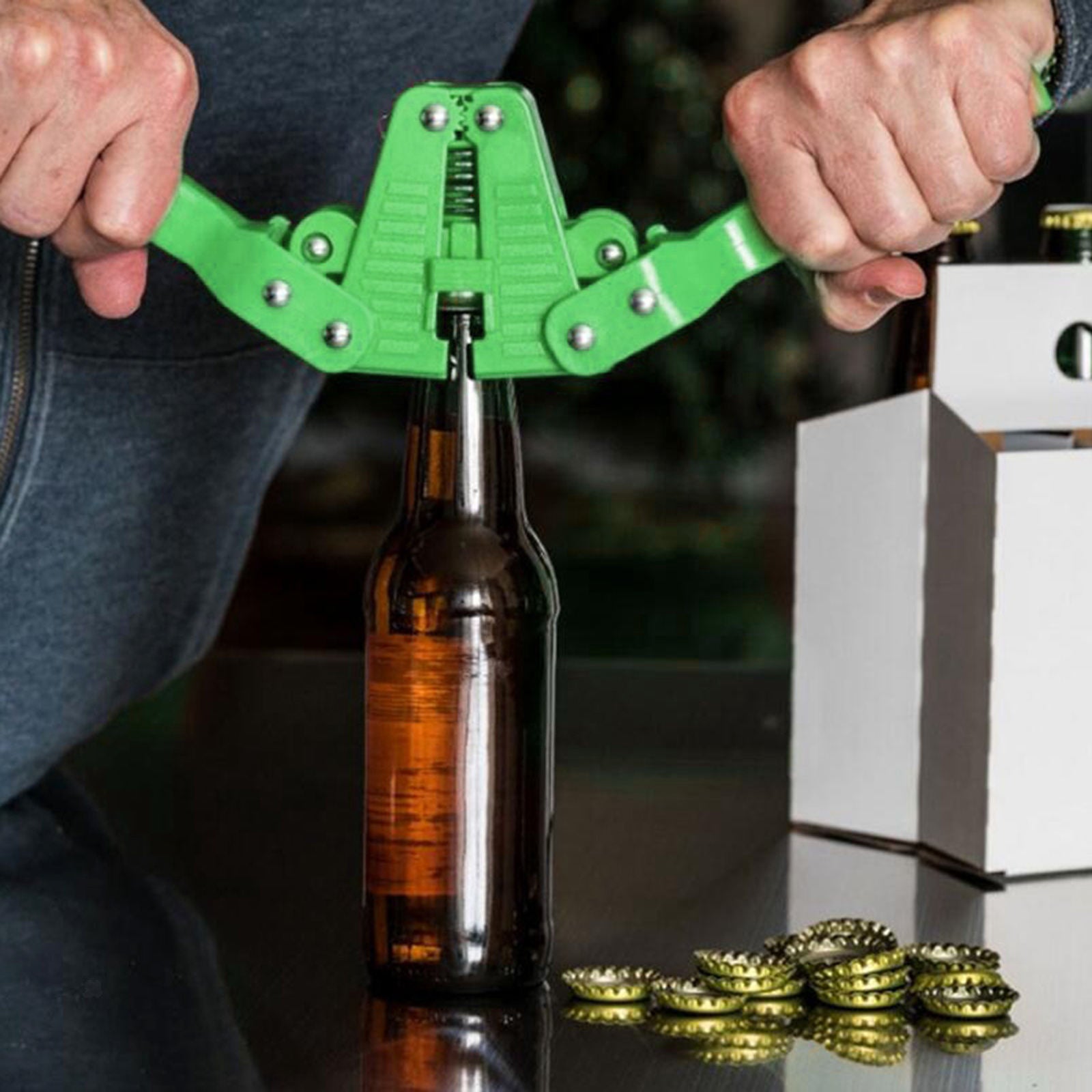 Manual Bottle Capper Double Lever Champagne Glass Beer Bottle Cappers for Home