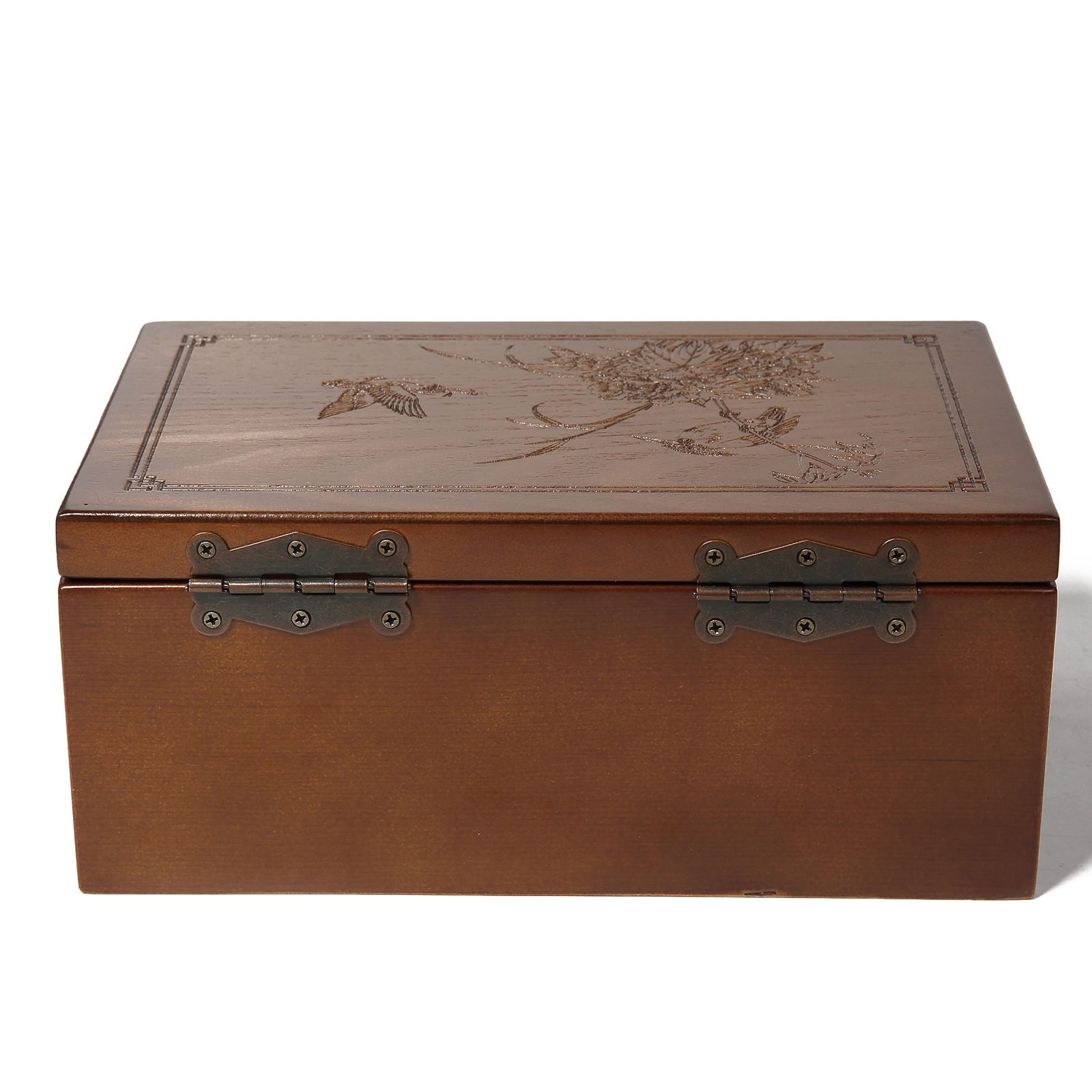 Jewelry Collection Box Watches Earrings Organizer Women Gift 23.4x14.5x10cm