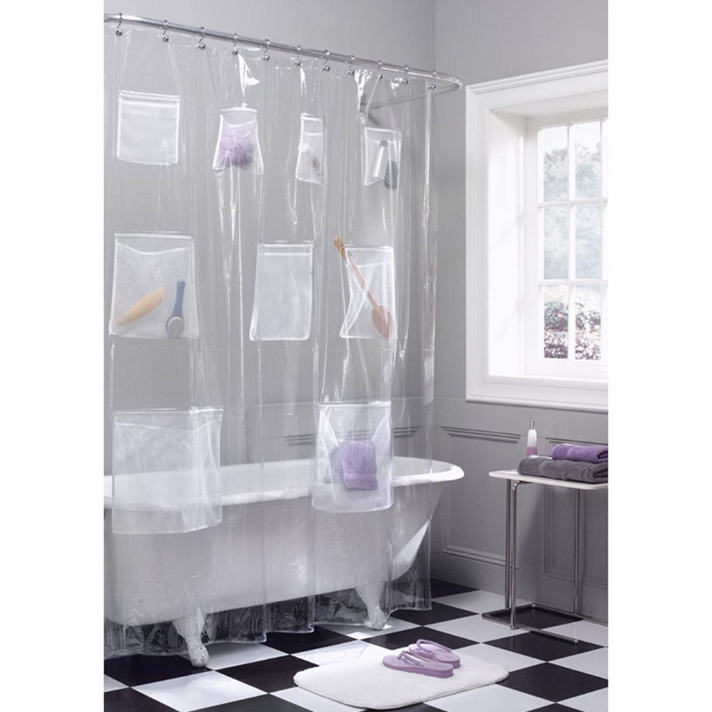 Bathtub Shower Curtain Mould proof Water Repellent for Camper Motorhome