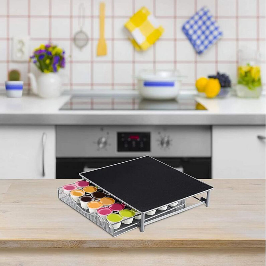 36 Coffee Pod Capsule Drawer Holder Organizer Home Kitchen Counter Anti-rust