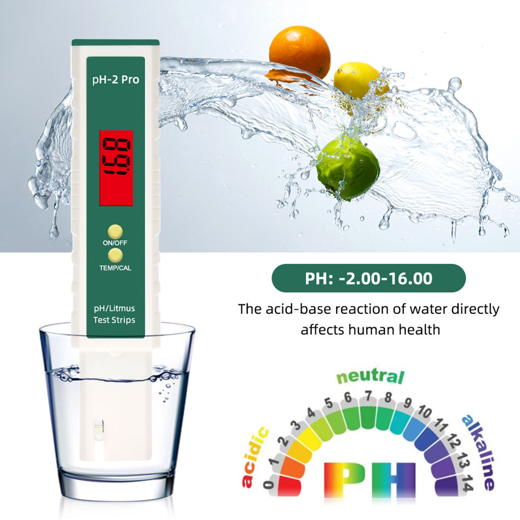 Digital PH Meter High Accuracy LCD Hydroponics Pool Laboratory Test Pen