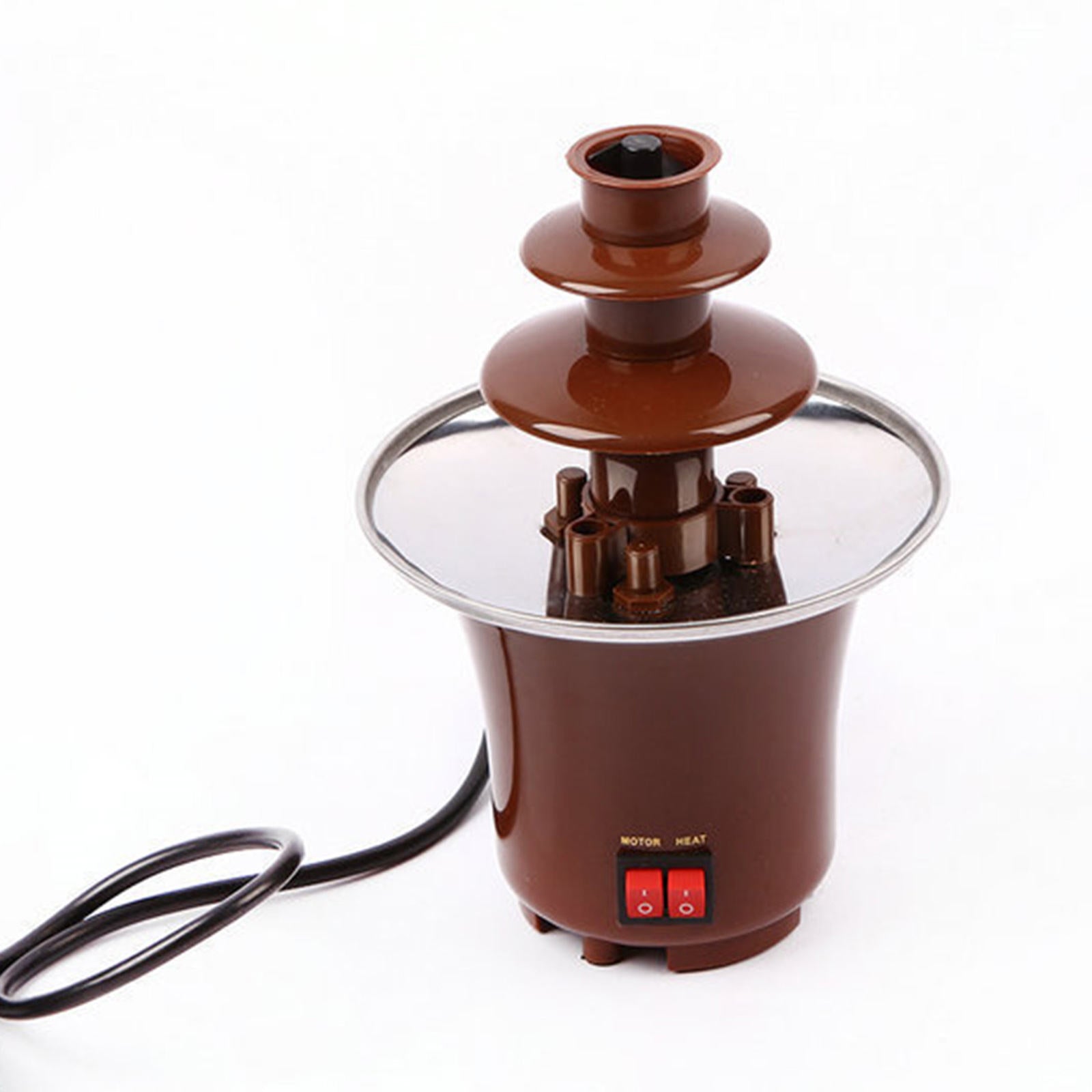 Chocolate Fondue Fountain Machine Easy to Assemble 3 Tiers Nacho Cheese