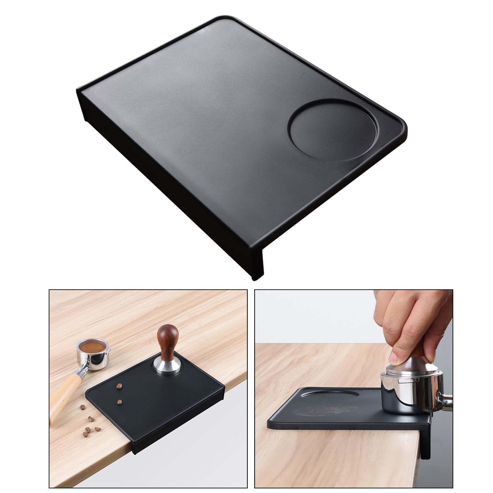 Silicone Coffee Tamper Mat Tamper Rest Holder Odorless Corner Tamping Pad