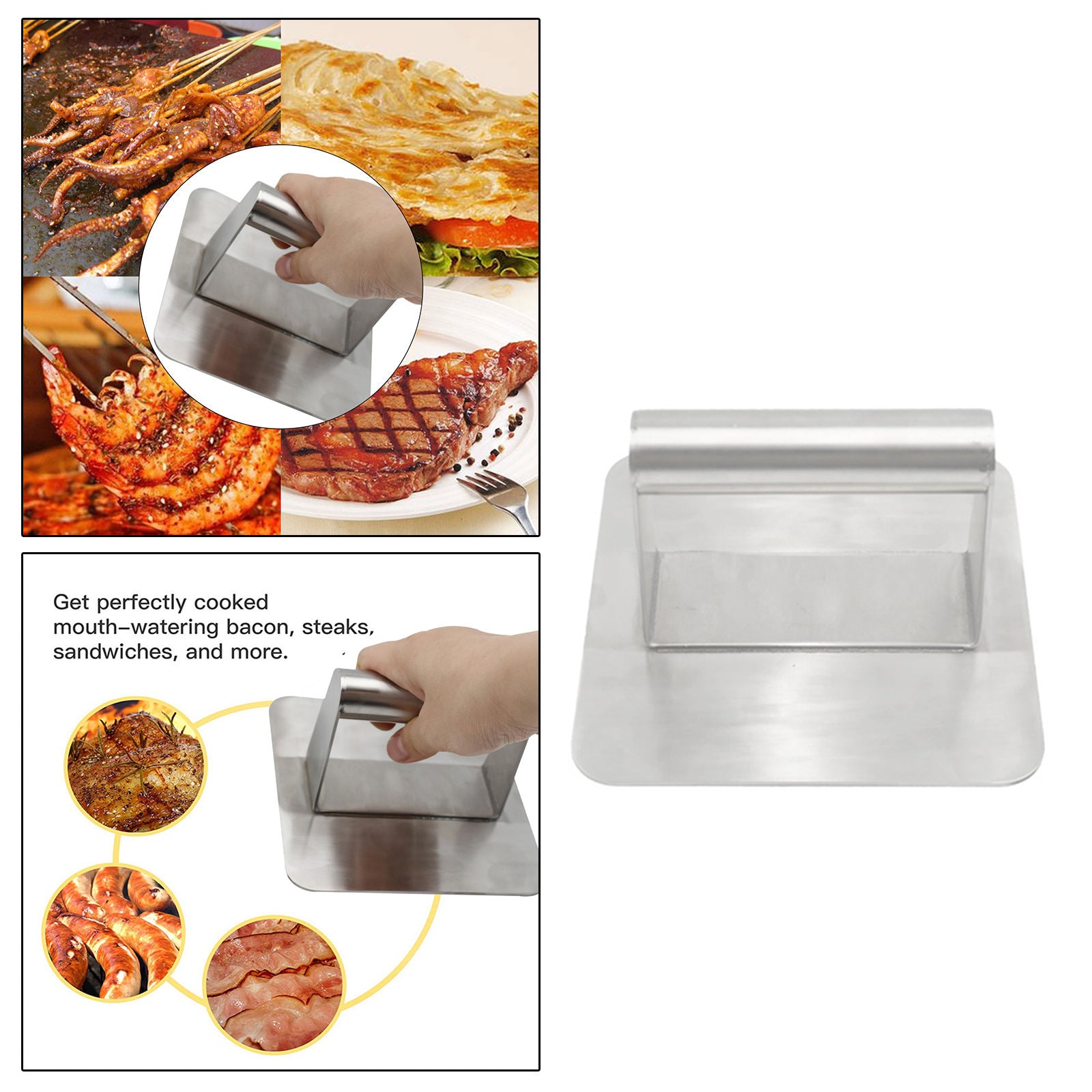 Burger BBQ Grill Press Kitchenware Bacon Presser Spatula Kitchen Accessory