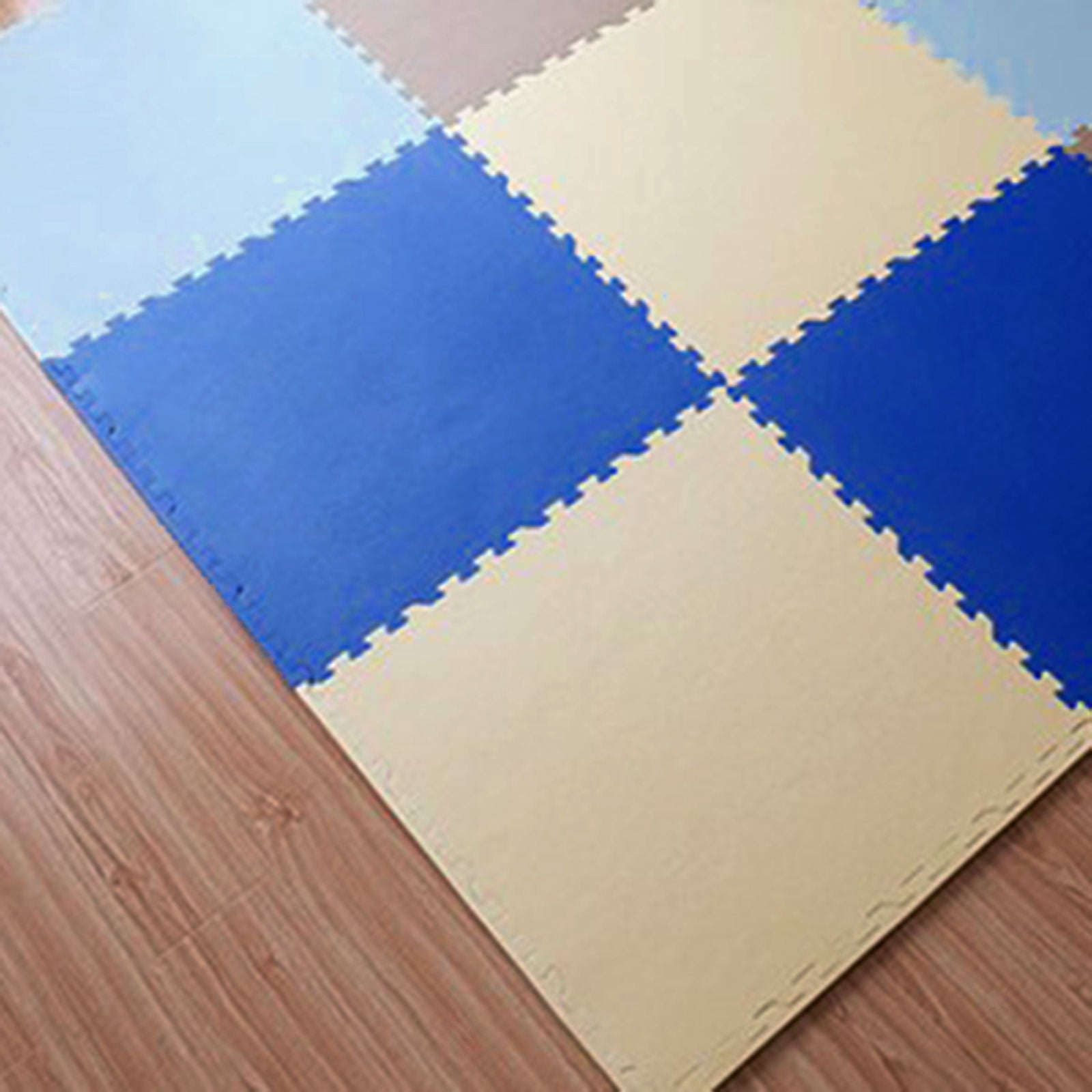 12 Pack Puzzle Exerciser Mat Soft Comfortable Padding Tiles for Bay Window