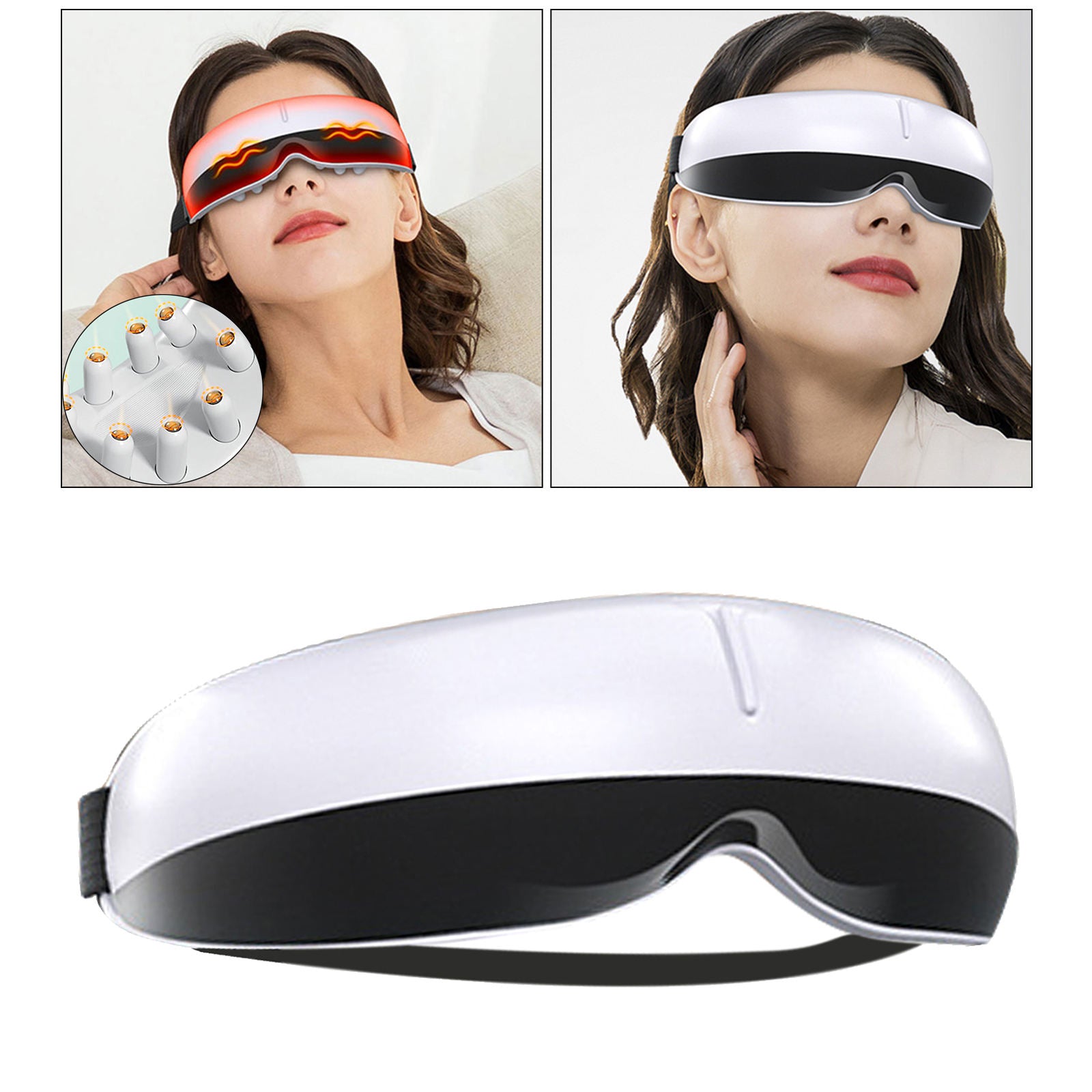 Portable Eye Massager with Heat USB for Father Relieve Dry Eye Dark Circles