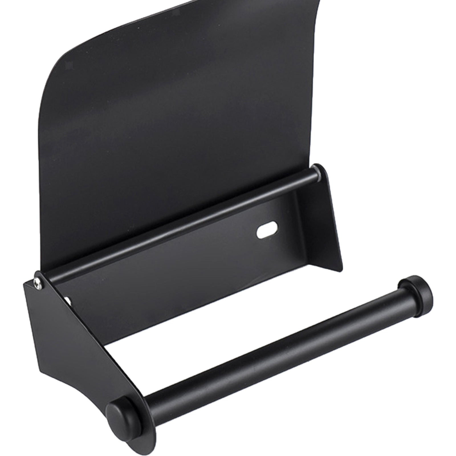 Bathroom Stainless Steel Black Toilet Roll Paper Holder Tissue Dispenser
