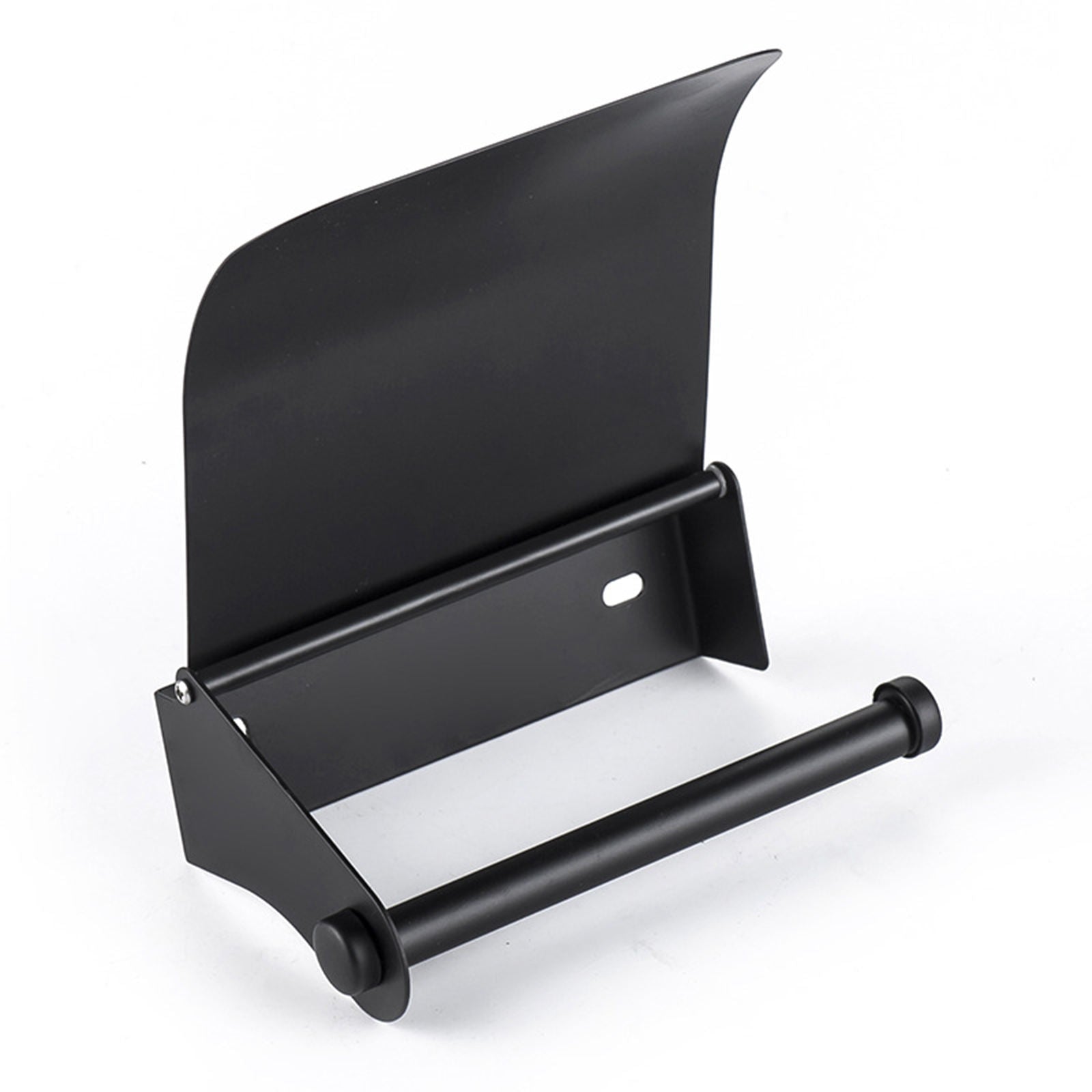 Bathroom Stainless Steel Black Toilet Roll Paper Holder Tissue Dispenser