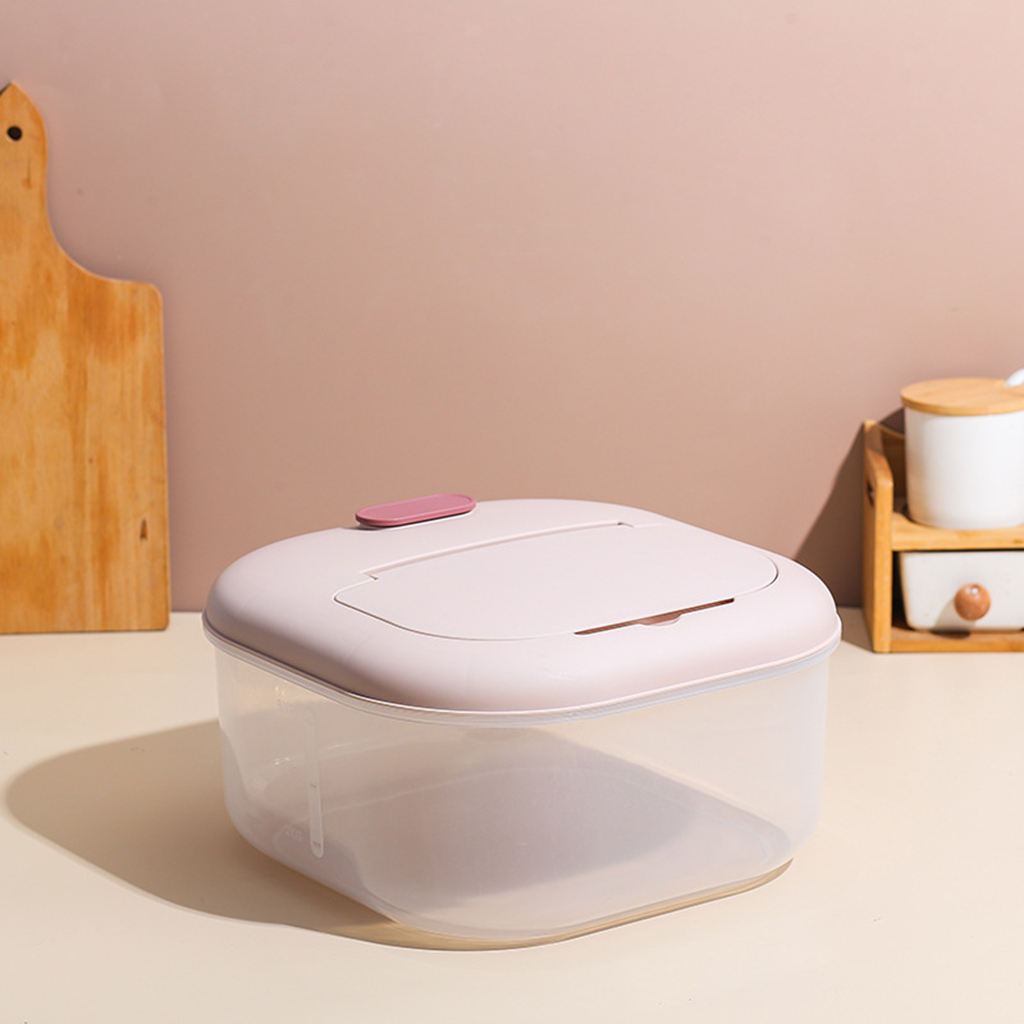 Set of 2 Rice Storage Container Cereal Dispenser Food Box Bin Insect-proof