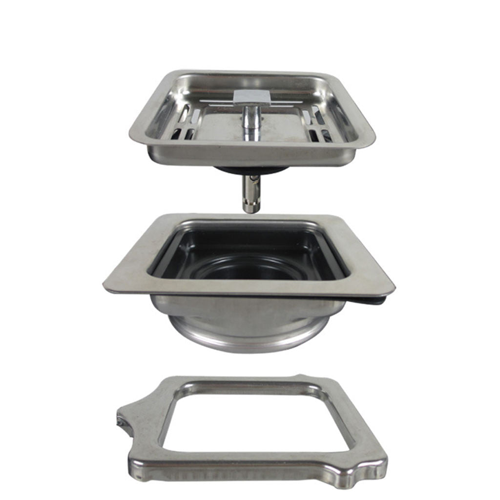 Square Garbage Disposer Basket Converter Food Waste Disposer Adapter Caliber