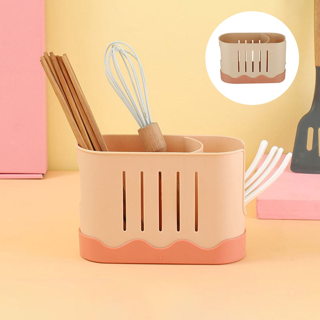 Draining Storage Draining Pan Countertop Chopsticks Cage for  Fork