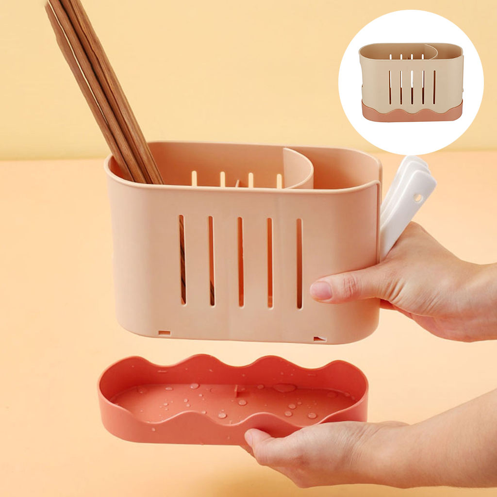 Draining Storage Draining Pan Countertop Chopsticks Cage for  Fork