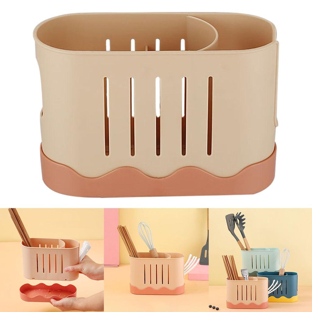 Draining Storage Draining Pan Countertop Chopsticks Cage for  Fork