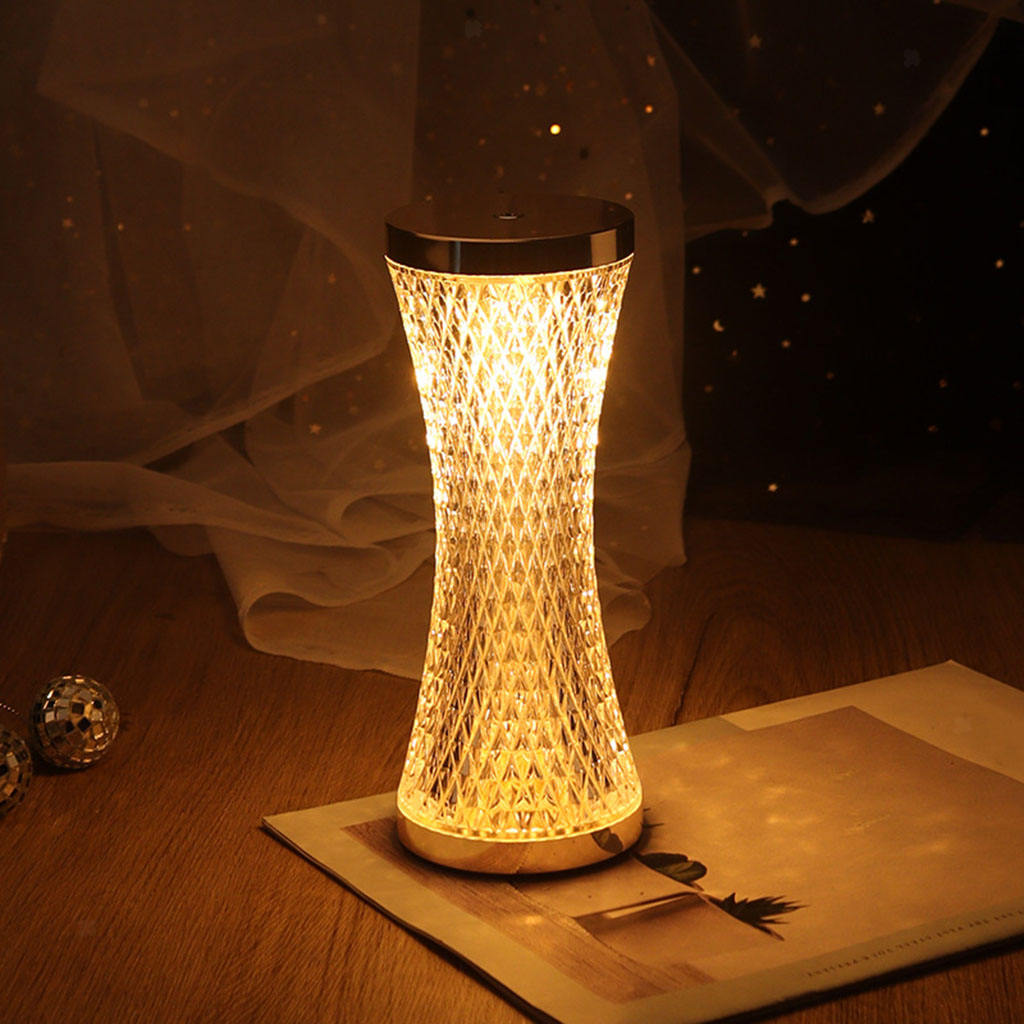 LED Arcylic Table Lamp Dimmable Lights Creative Table Lamp US Standard