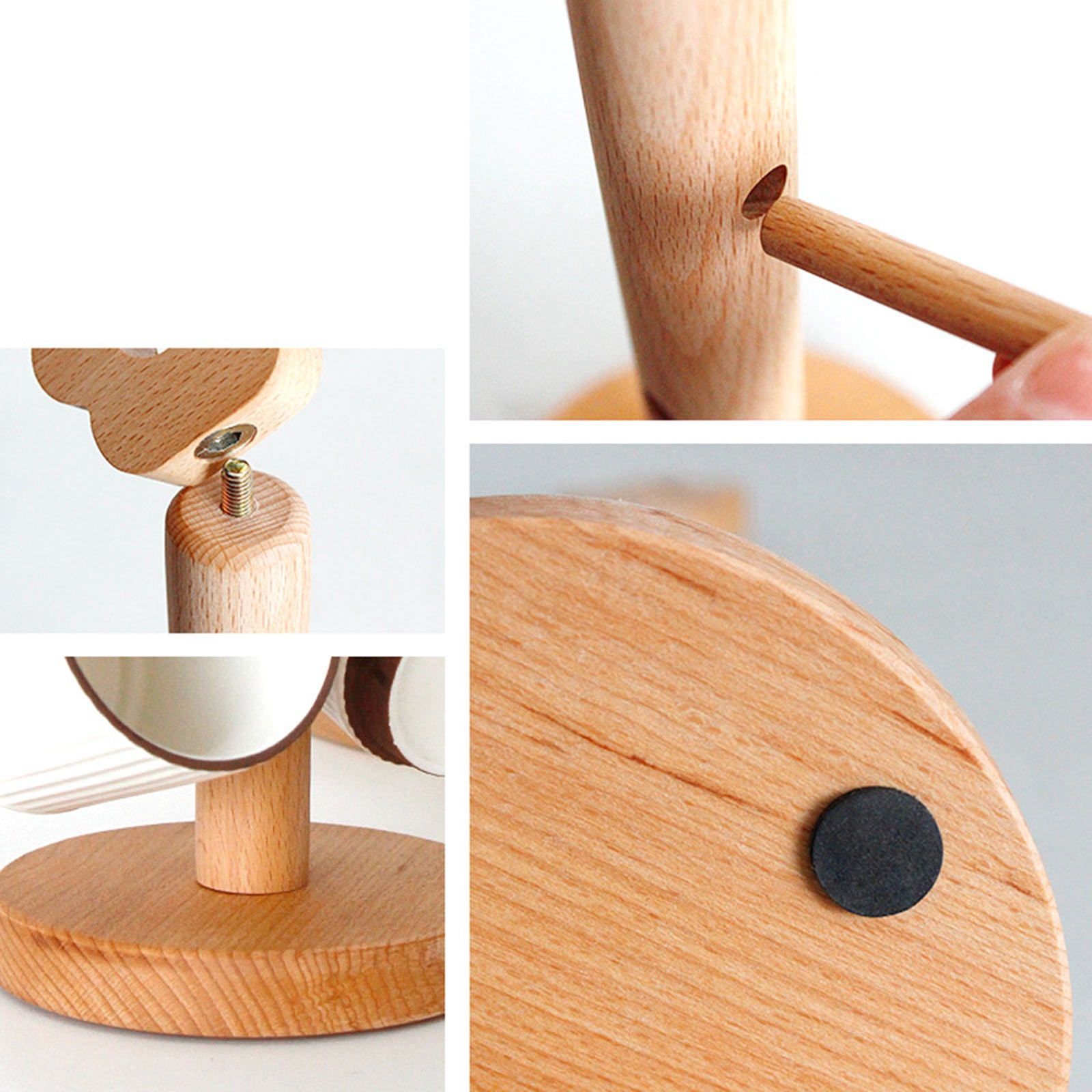 Tree Shape Wood Cup Holder Coffee Tea Mug Storage Rack Stand Cup Shelf