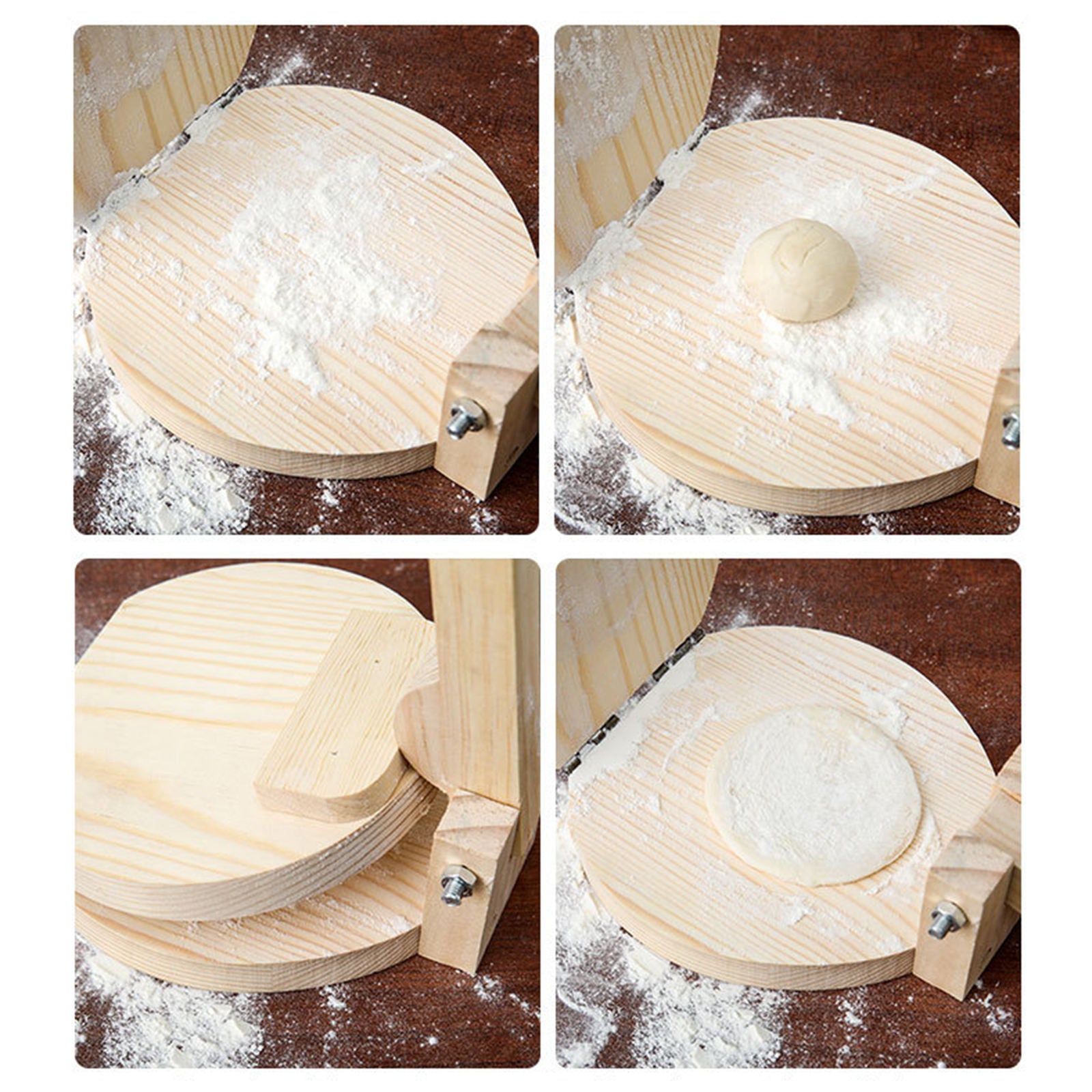 Wooden Pasta Pressing Corn Pancake Dumpling Wrappers Biscuit Pie Gyoza Pizza