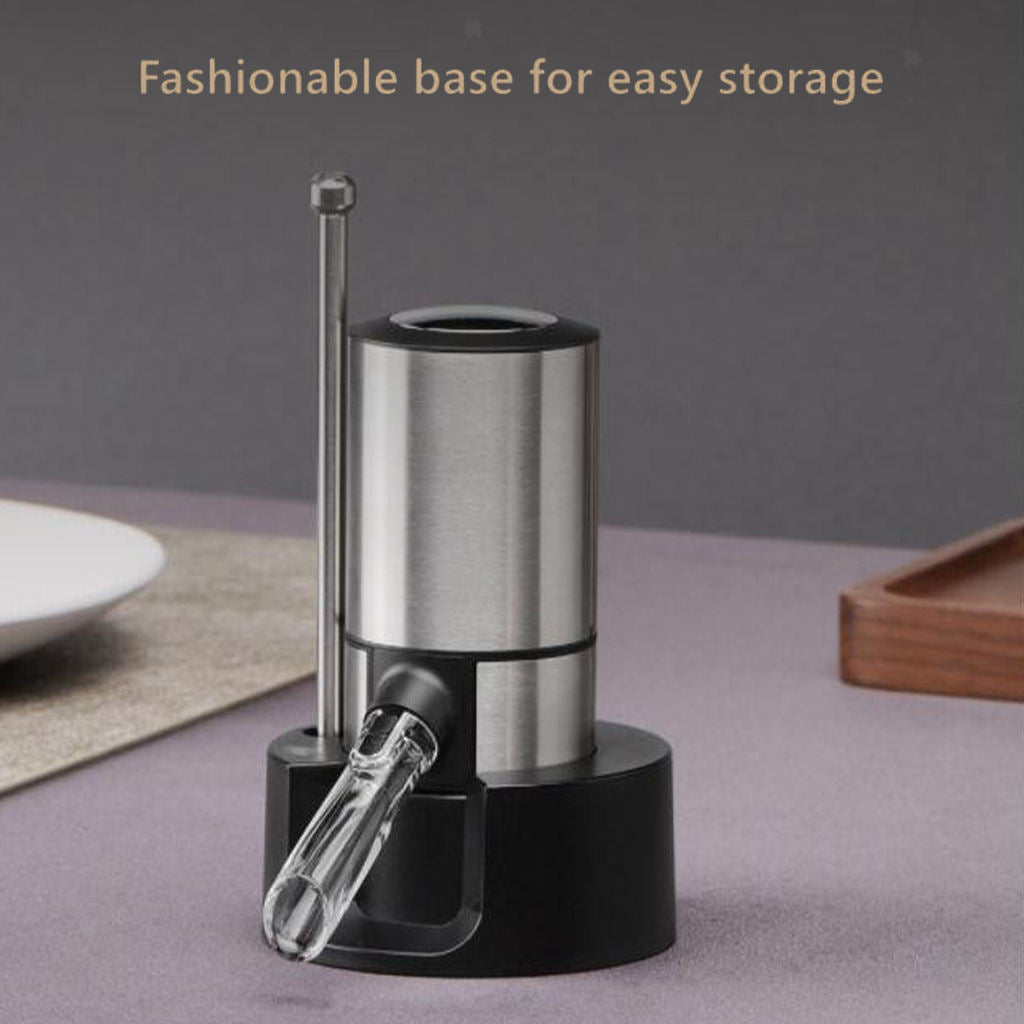 Electric Wine Aerator Pourer with Retractable Tube Dispenser Pump for Lovers