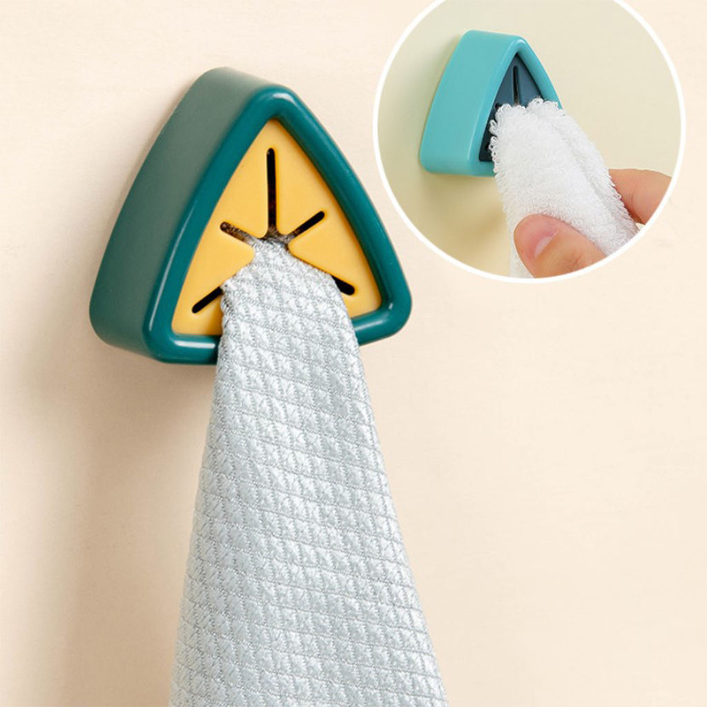 Kitchen Towel Hooks Rag Organizer Punch Free Tea Towel Holder for Household