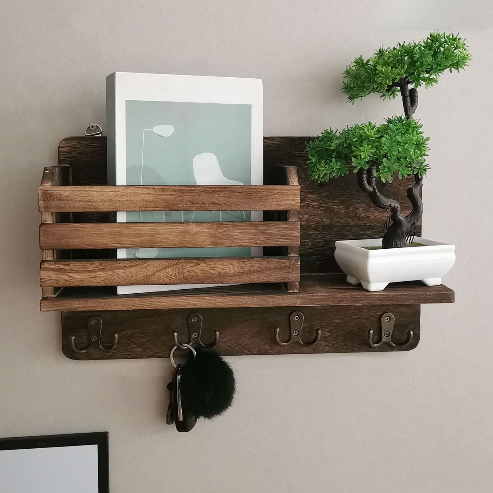 Decorative Wall Mounted Rack Key Rack for Organizer Display Collection