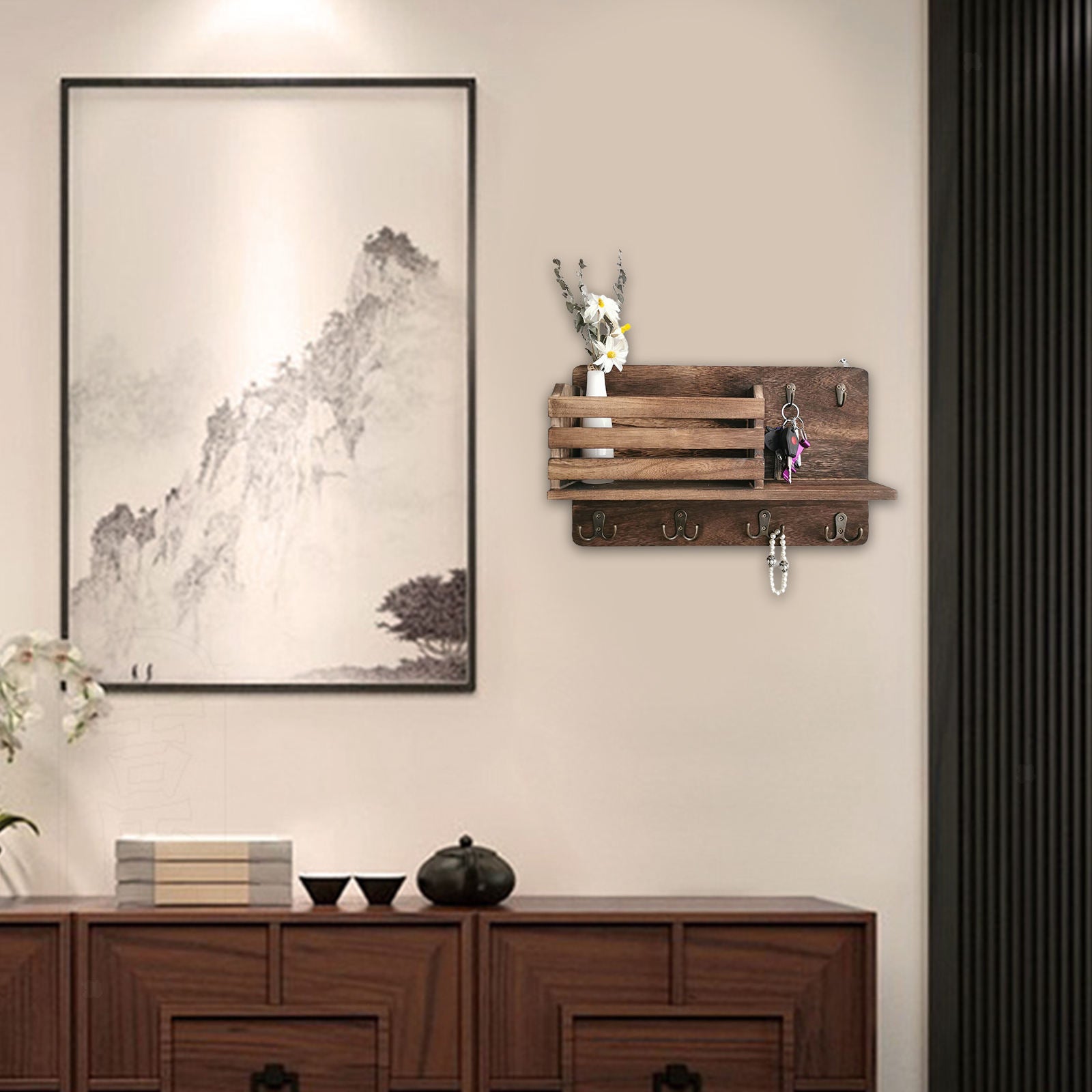 Decorative Wall Mounted Rack Key Rack for Organizer Display Collection