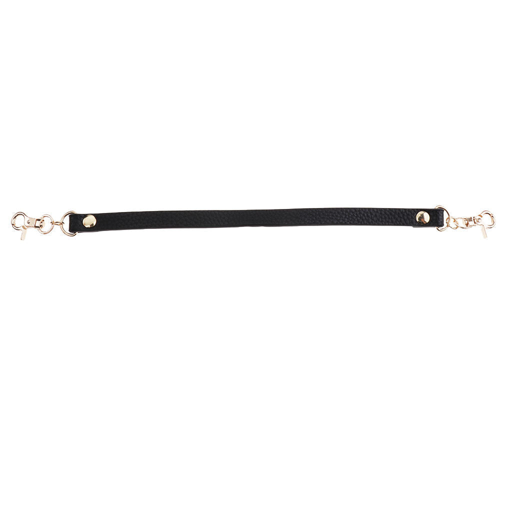 Short PU Leather Handle for Handbag Strap with Lobster Clasp Bag Accessories