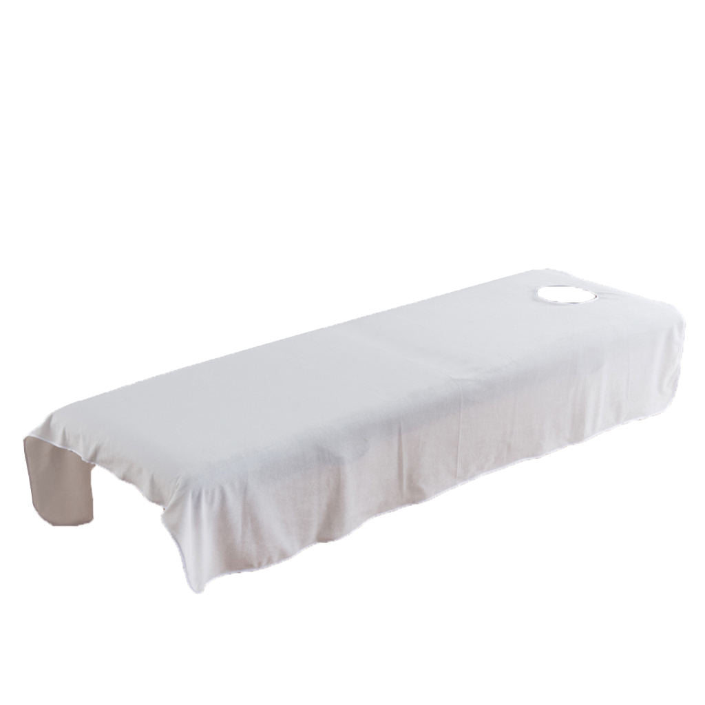 2pcs Soft Crystal Velvet Massage Bed Sheet Cover White Rose Red-120x190cm
